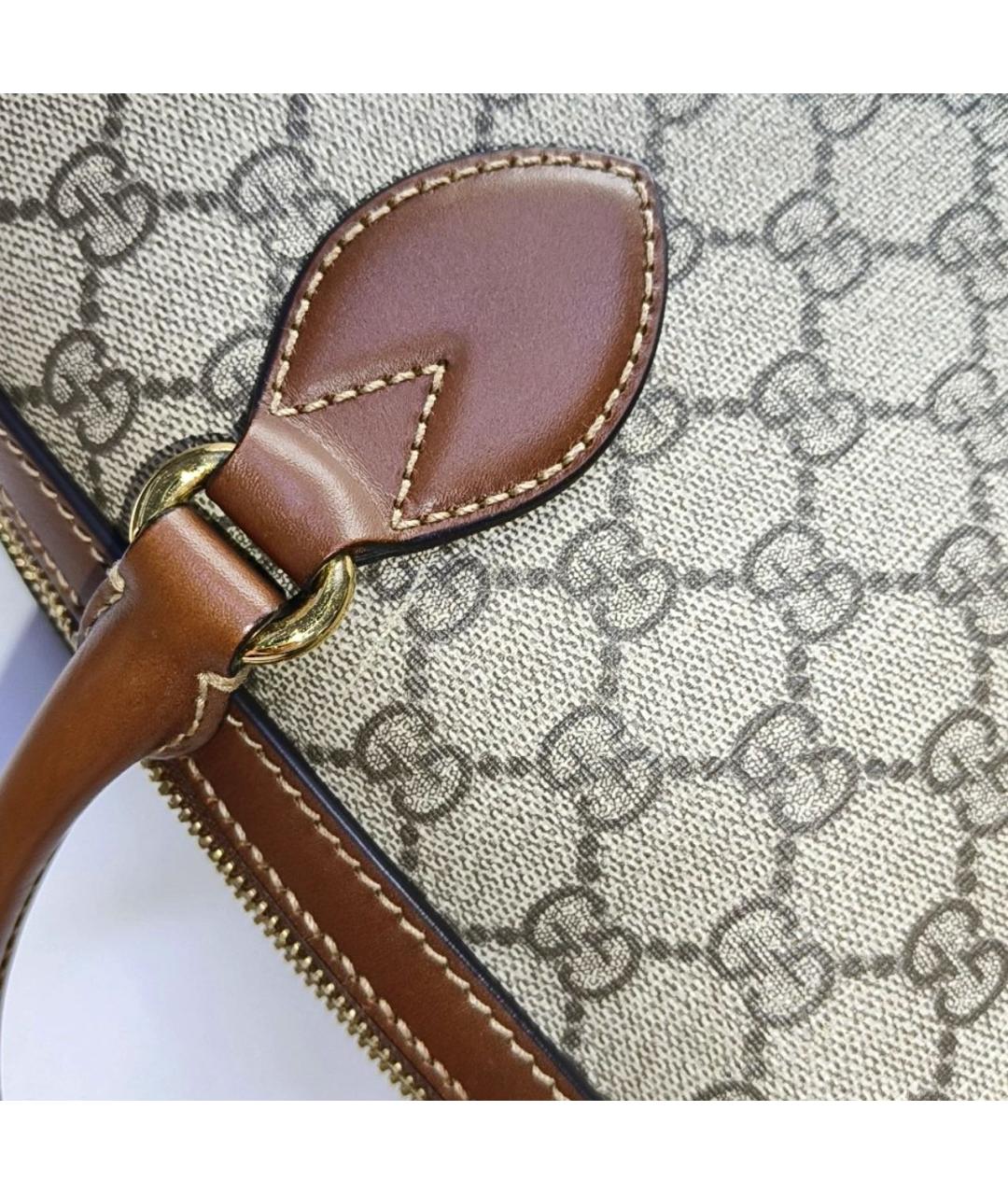 GUCCI Коричневая сумка с короткими ручками, фото 6