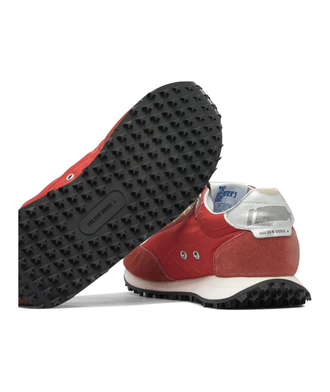 GOLDEN GOOSE DELUXE BRAND Красные синтетические низкие кроссовки / кеды, фото 5