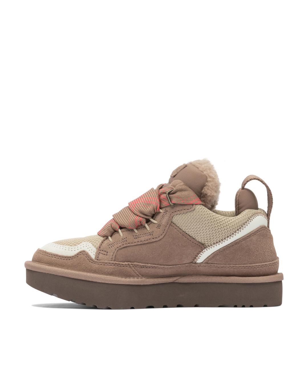 UGG AUSTRALIA Коричневые нубуковые кеды, фото 3