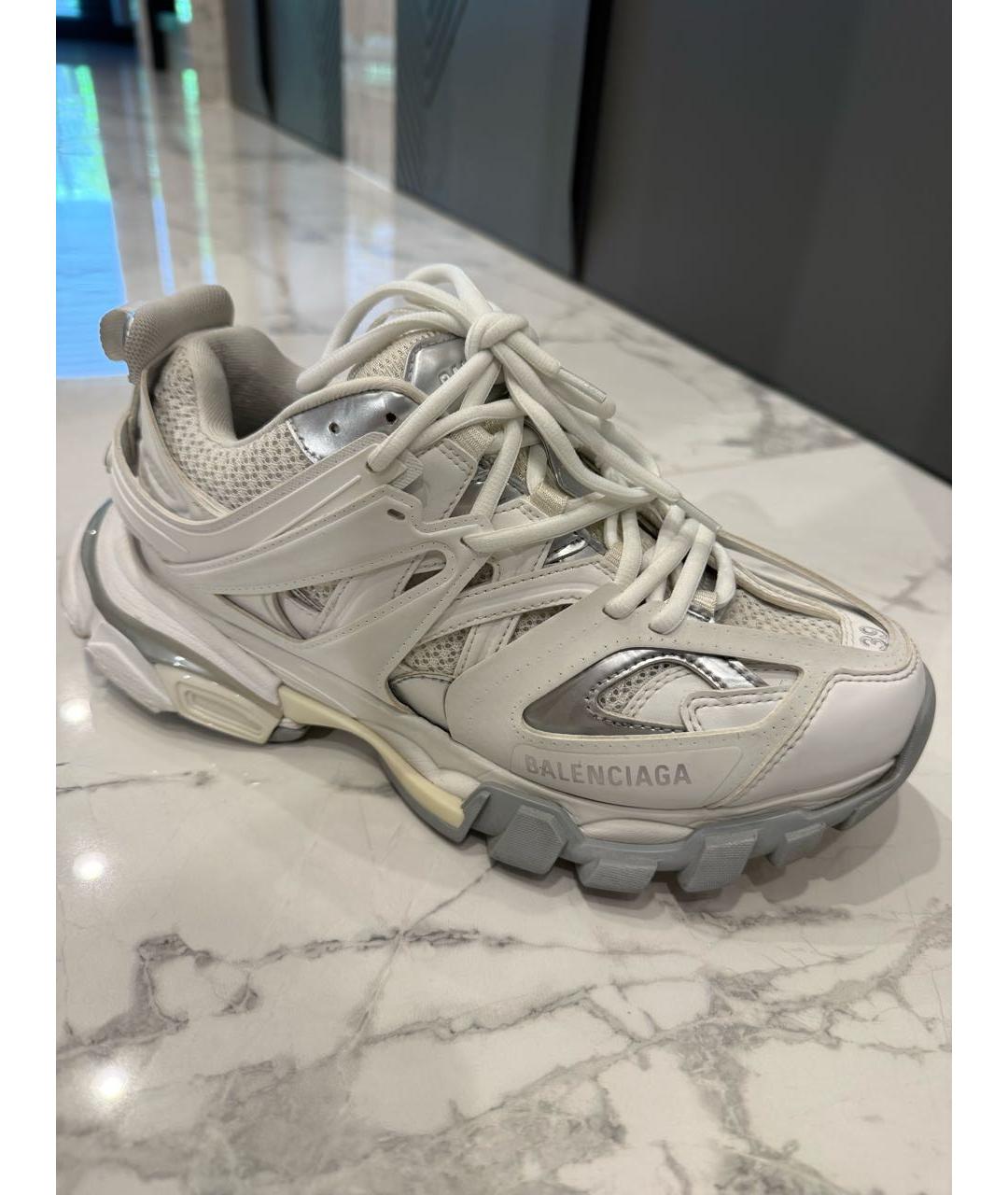 BALENCIAGA Белые кроссовки, фото 5