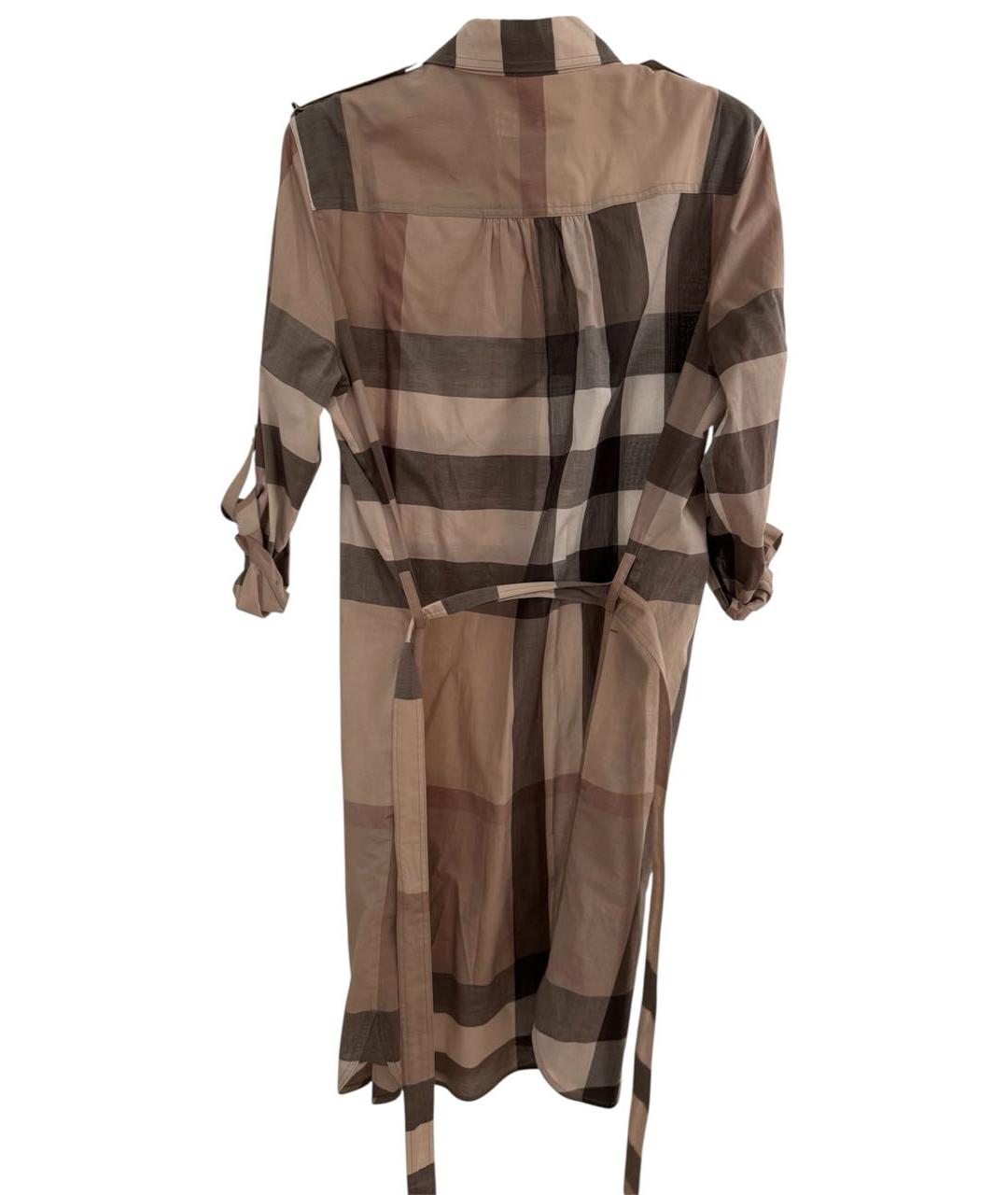 BURBERRY Мульти хлопковое повседневное платье, фото 3