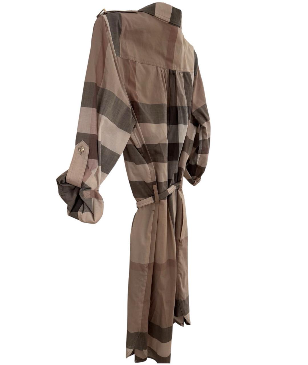 BURBERRY Мульти хлопковое повседневное платье, фото 2