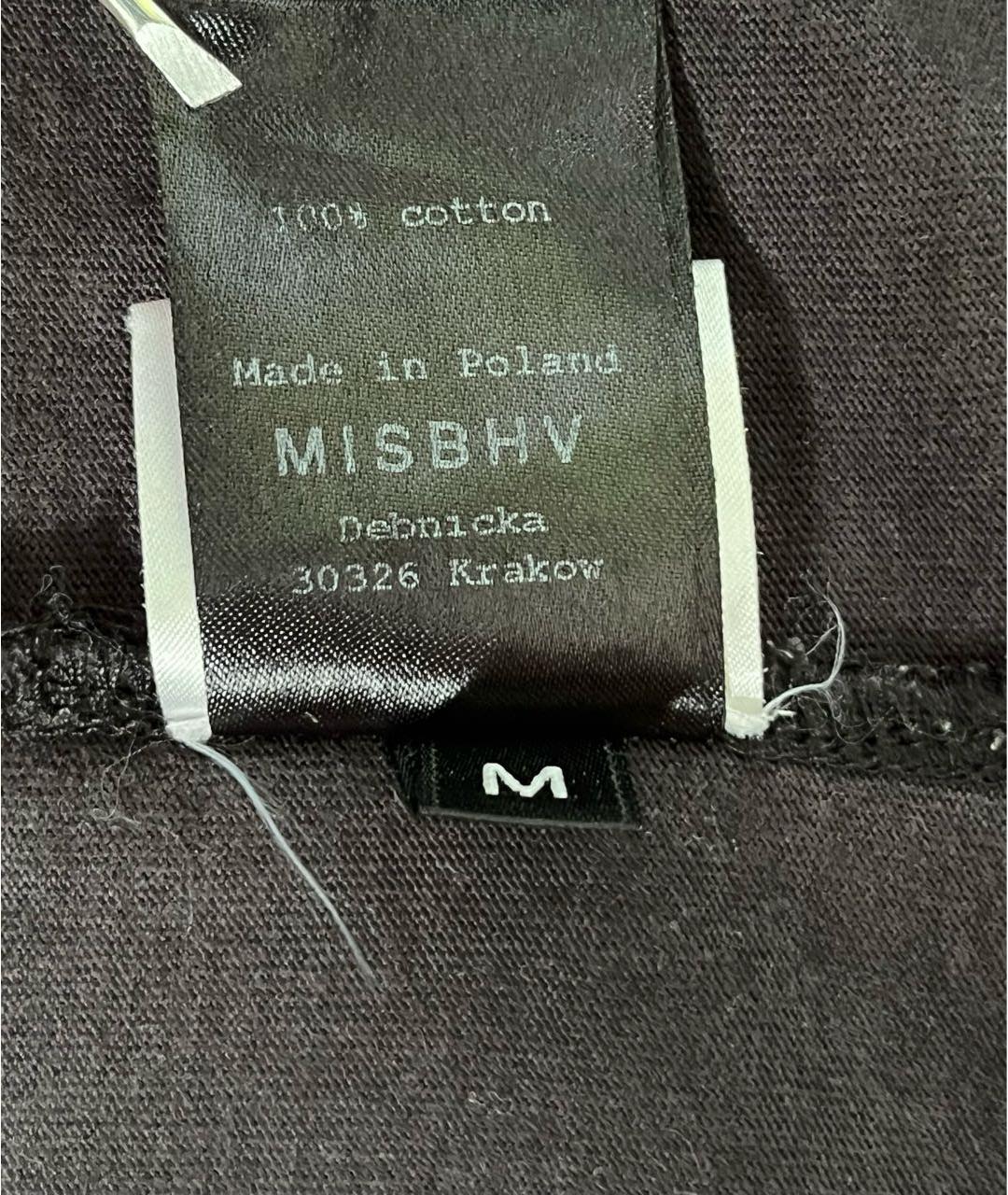 MISBHV Черная хлопковая футболка, фото 8
