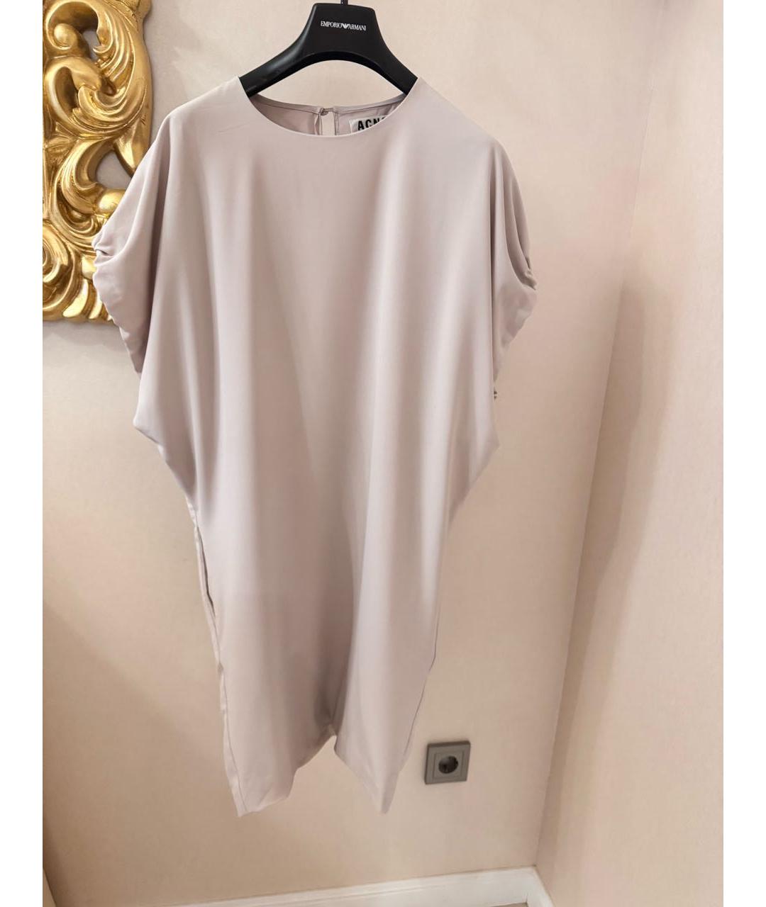 ACNE STUDIOS Бежевое полиэстеровое платье, фото 5