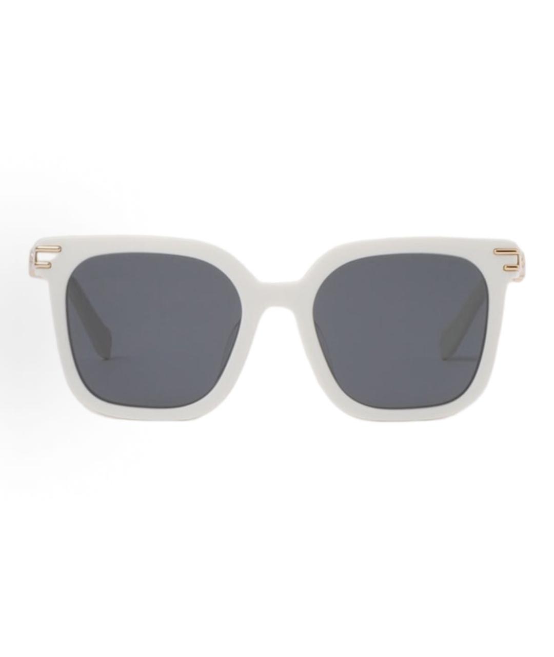 MIU MIU Белые пластиковые солнцезащитные очки, фото 1
