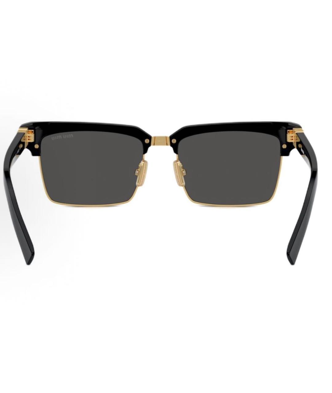 MIU MIU Черные пластиковые солнцезащитные очки, фото 4