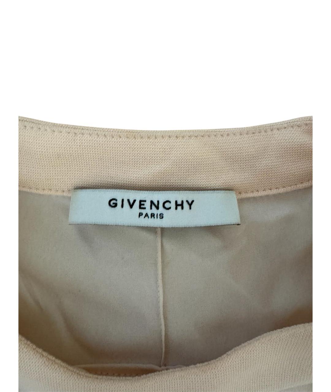 GIVENCHY Розовая шелковая футболка, фото 3