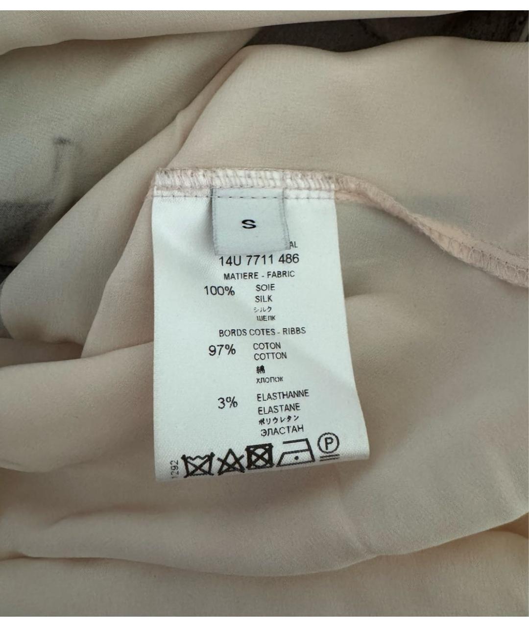 GIVENCHY Розовая шелковая футболка, фото 5