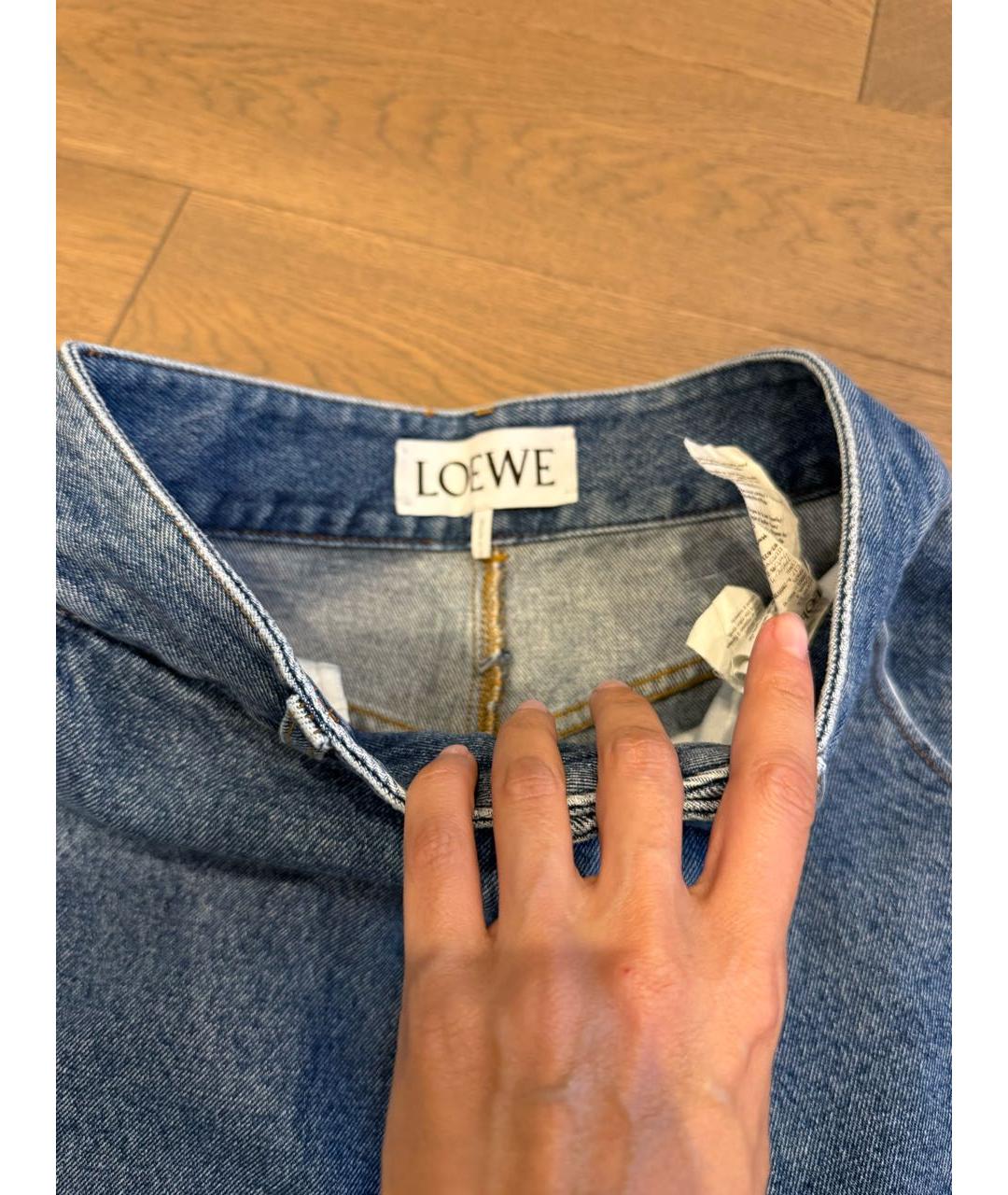 LOEWE Синие прямые джинсы, фото 6