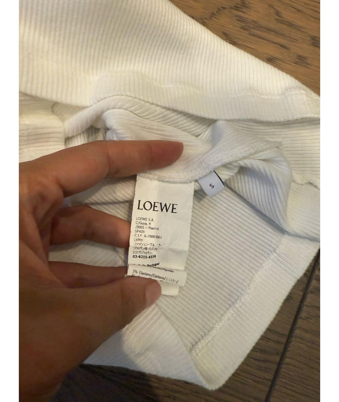 LOEWE Белая майка, фото 3
