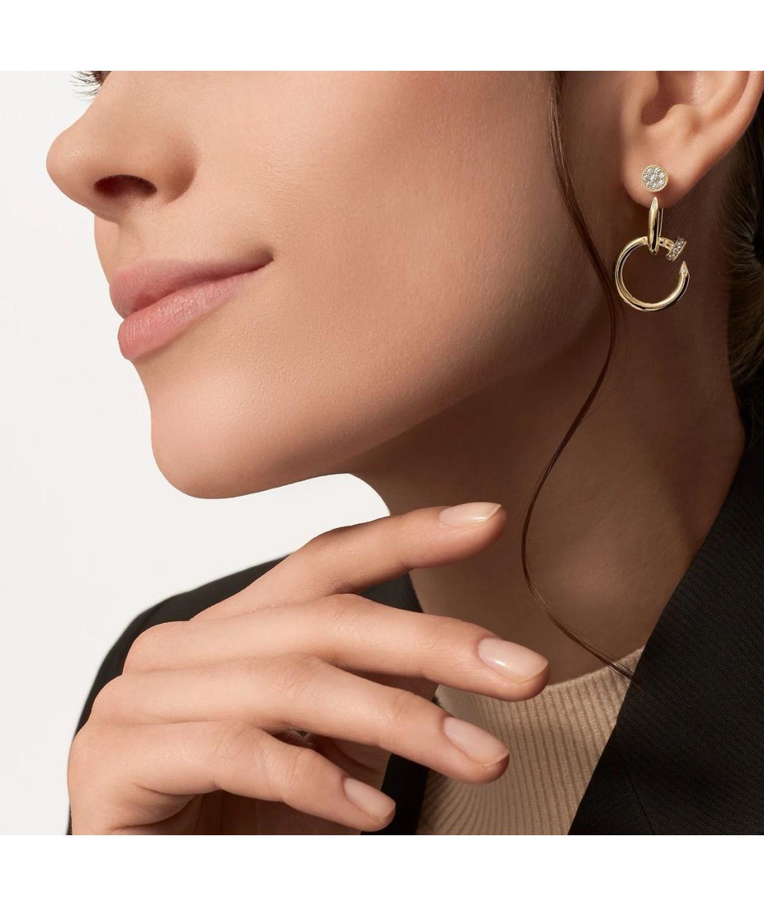 CARTIER Золотые серьги из желтого золота, фото 3