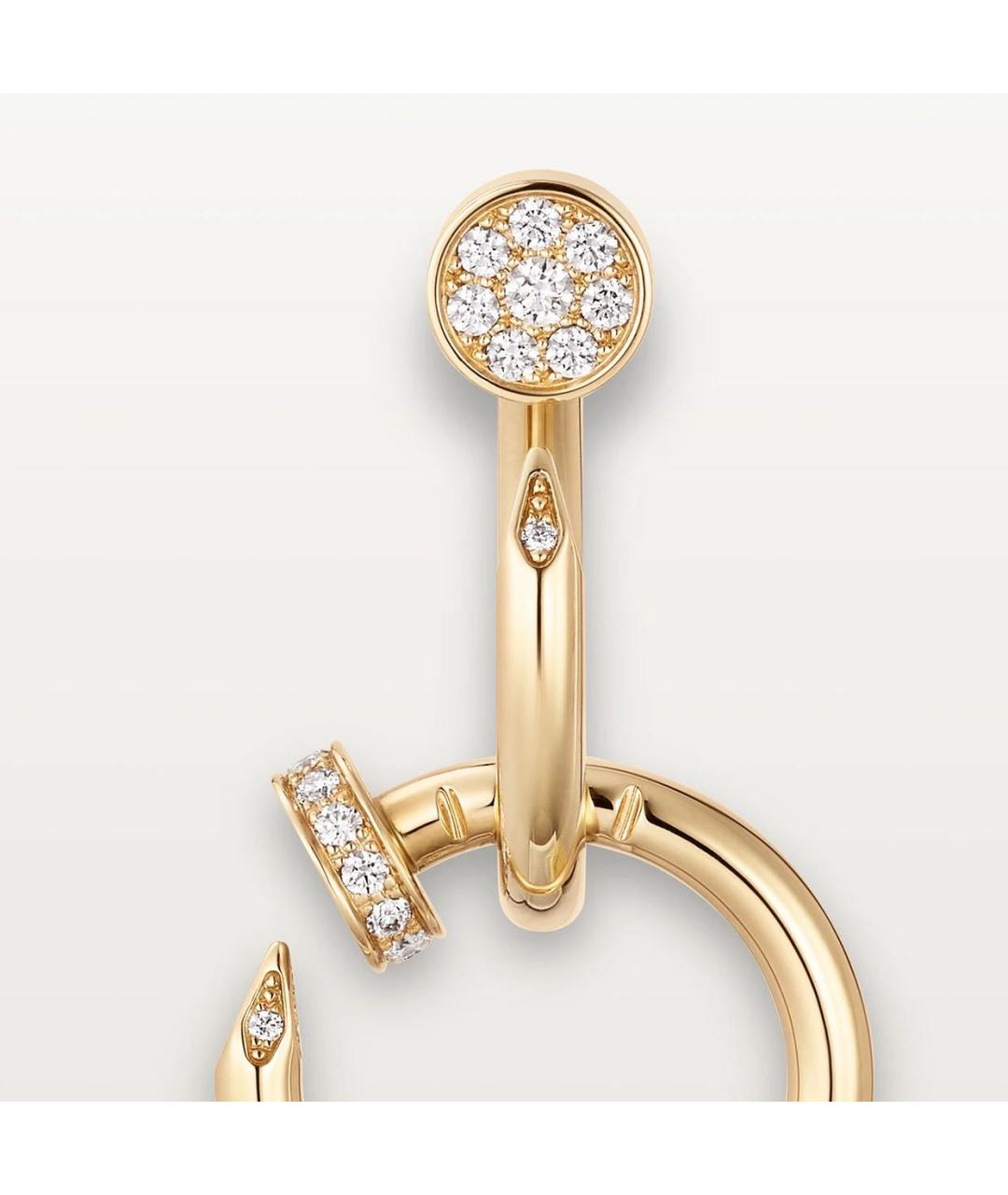 CARTIER Золотые серьги из желтого золота, фото 4