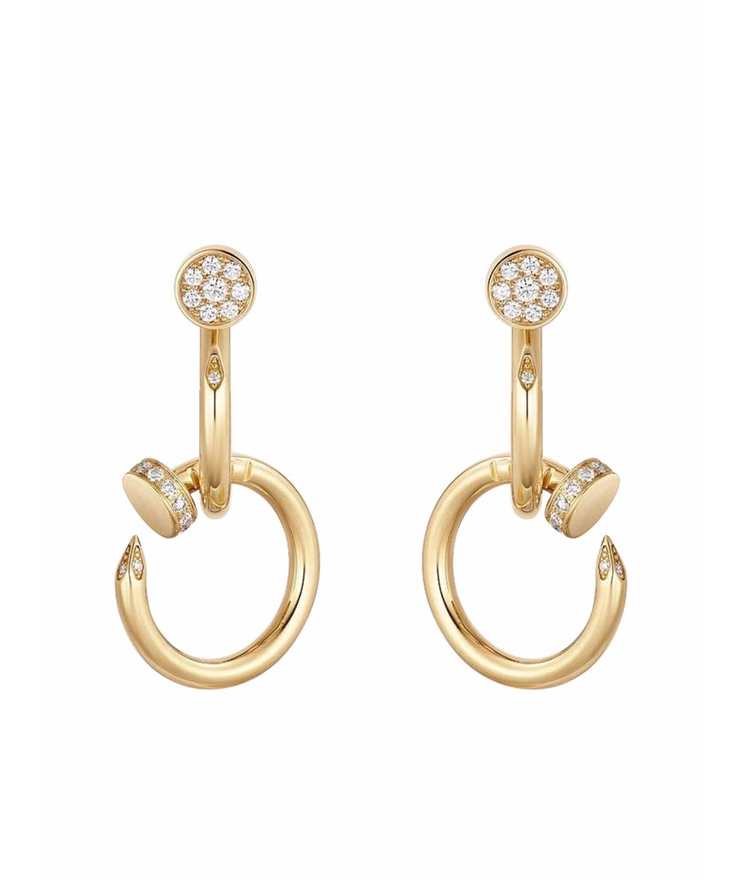CARTIER Золотые серьги из желтого золота, фото 1