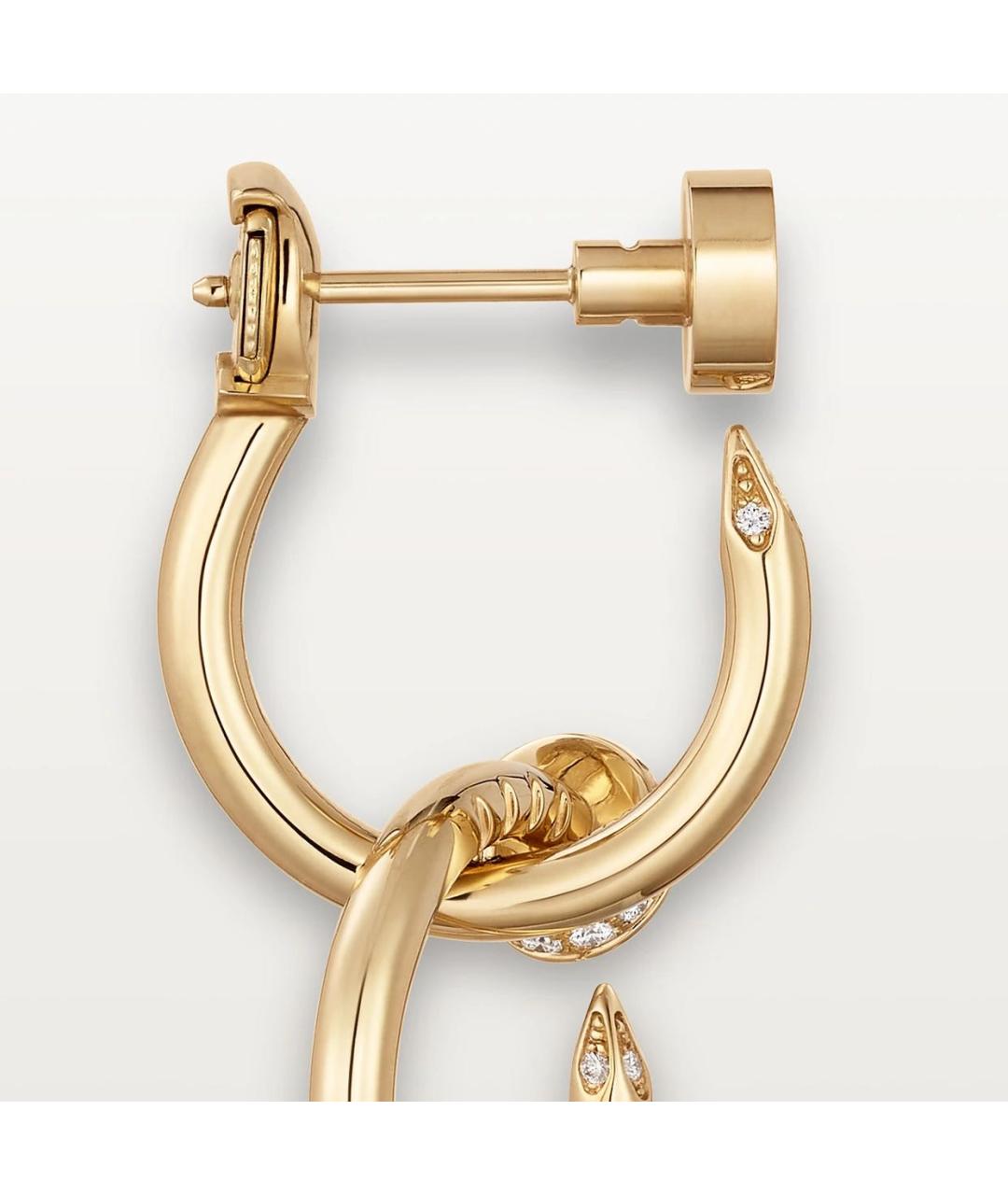 CARTIER Золотые серьги из желтого золота, фото 5