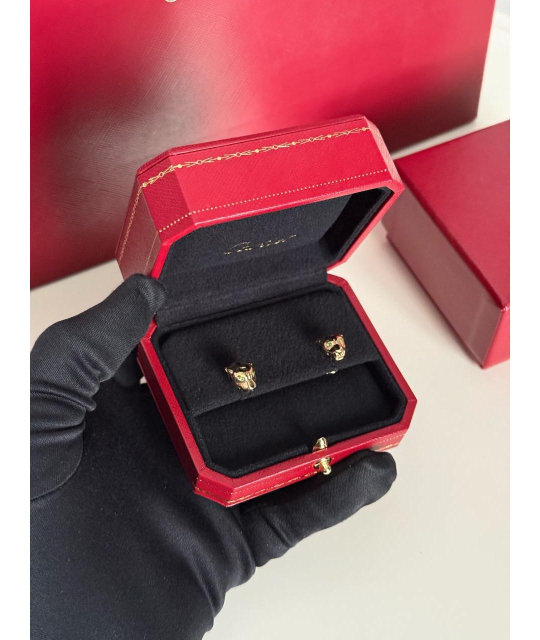 CARTIER Золотые серьги из желтого золота, фото 2