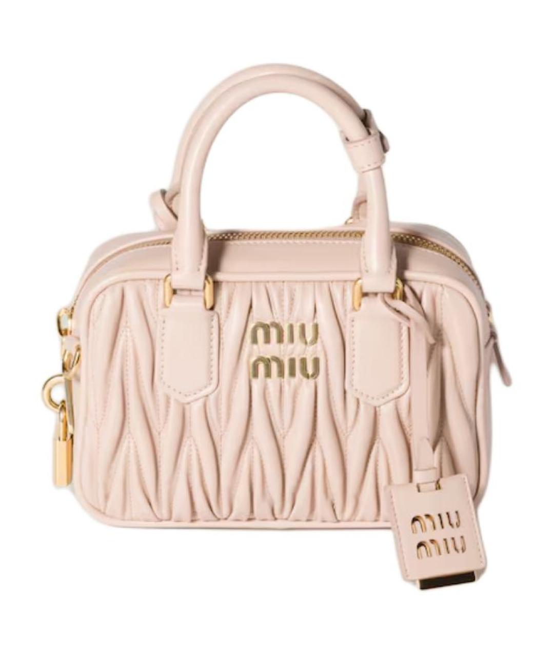MIU MIU Розовая сумка с короткими ручками, фото 1