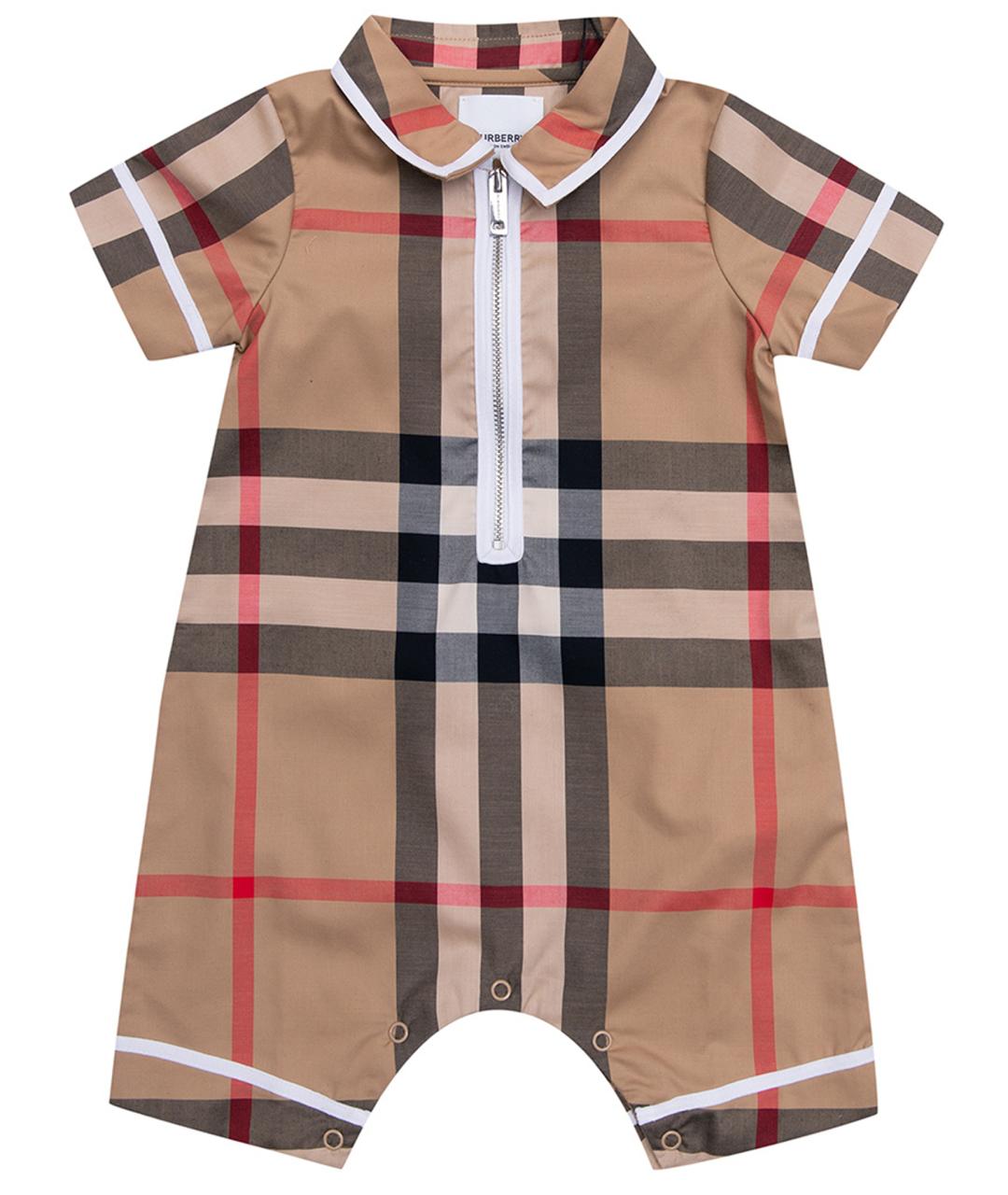 BURBERRY KIDS Мульти хлопковый боди / песочник, фото 1
