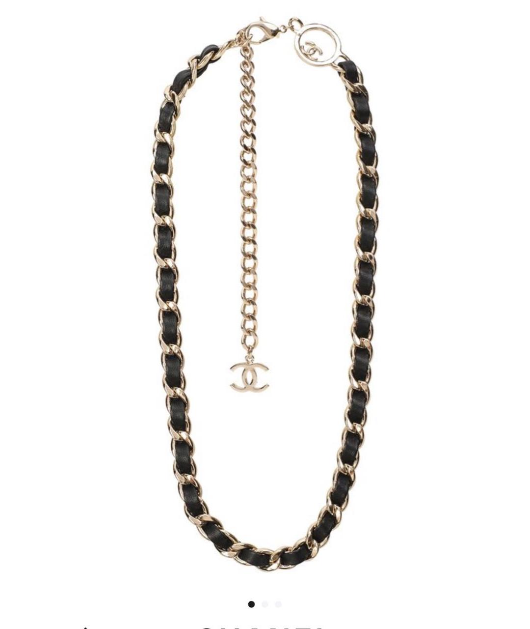 CHANEL Черный кожаный ремень, фото 1