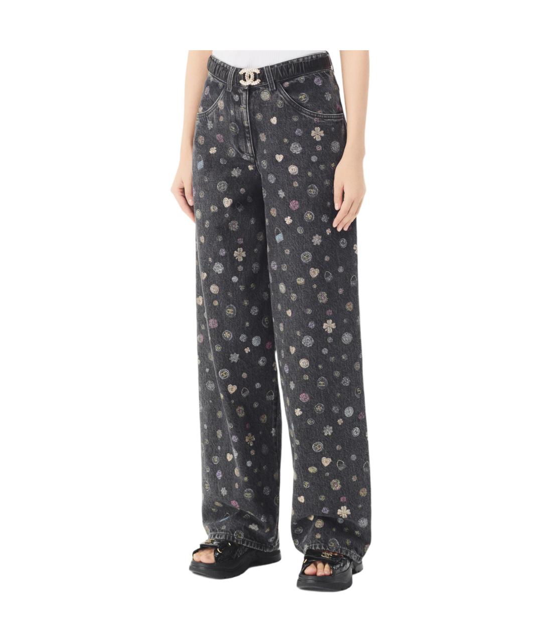 CHANEL Серые прямые джинсы, фото 4