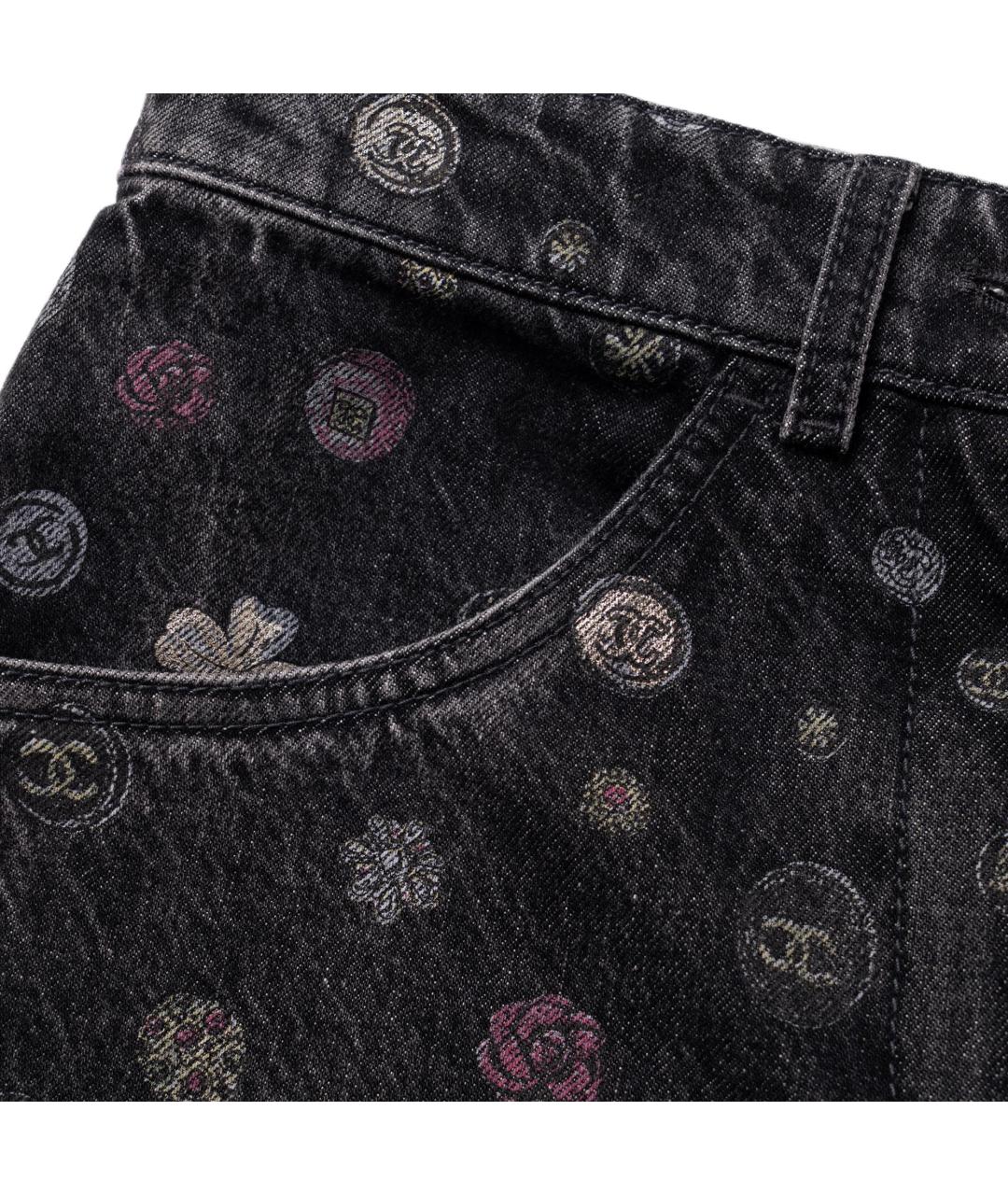 CHANEL Серые прямые джинсы, фото 5