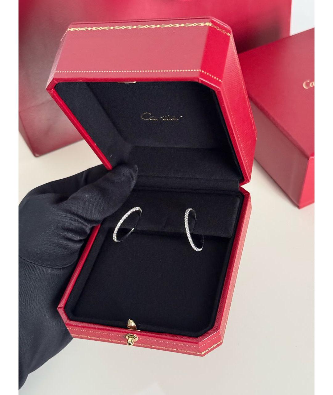 CARTIER Серьги из белого золота, фото 2