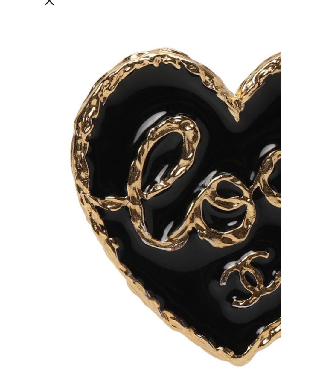 CHANEL Черная металлическая булавка / брошь, фото 2