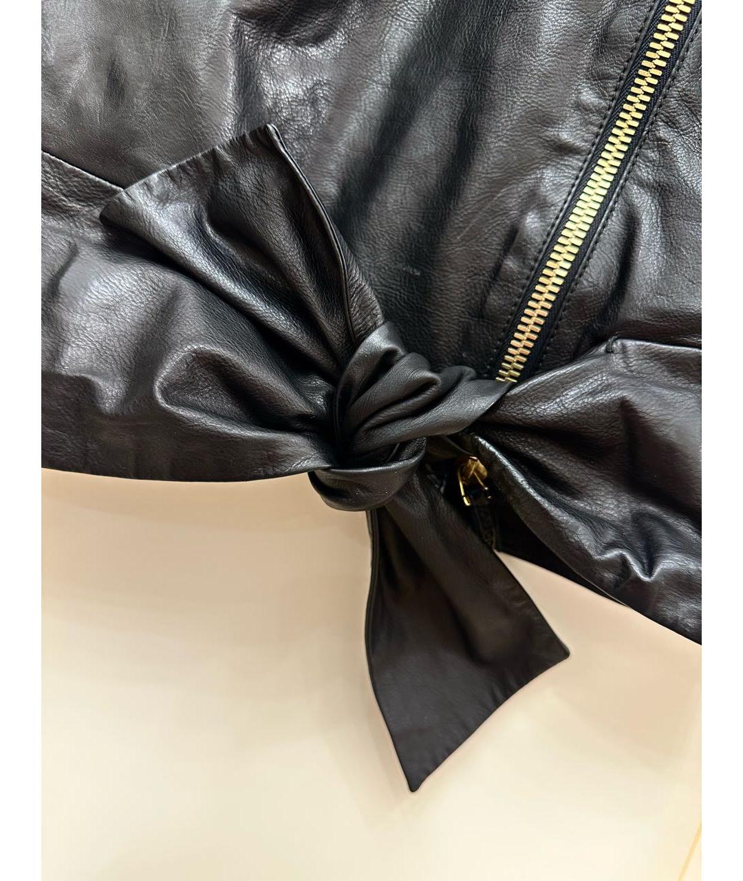 GUCCI Черная кожаная куртка, фото 4