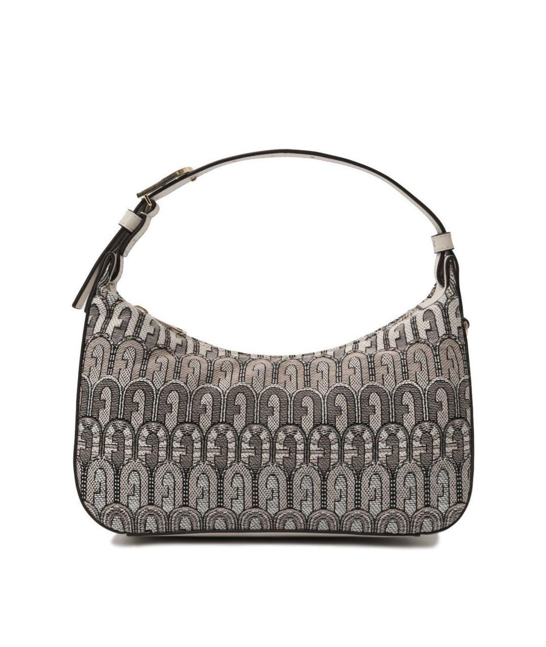 FURLA Бежевая хлопковая сумка с короткими ручками, фото 5