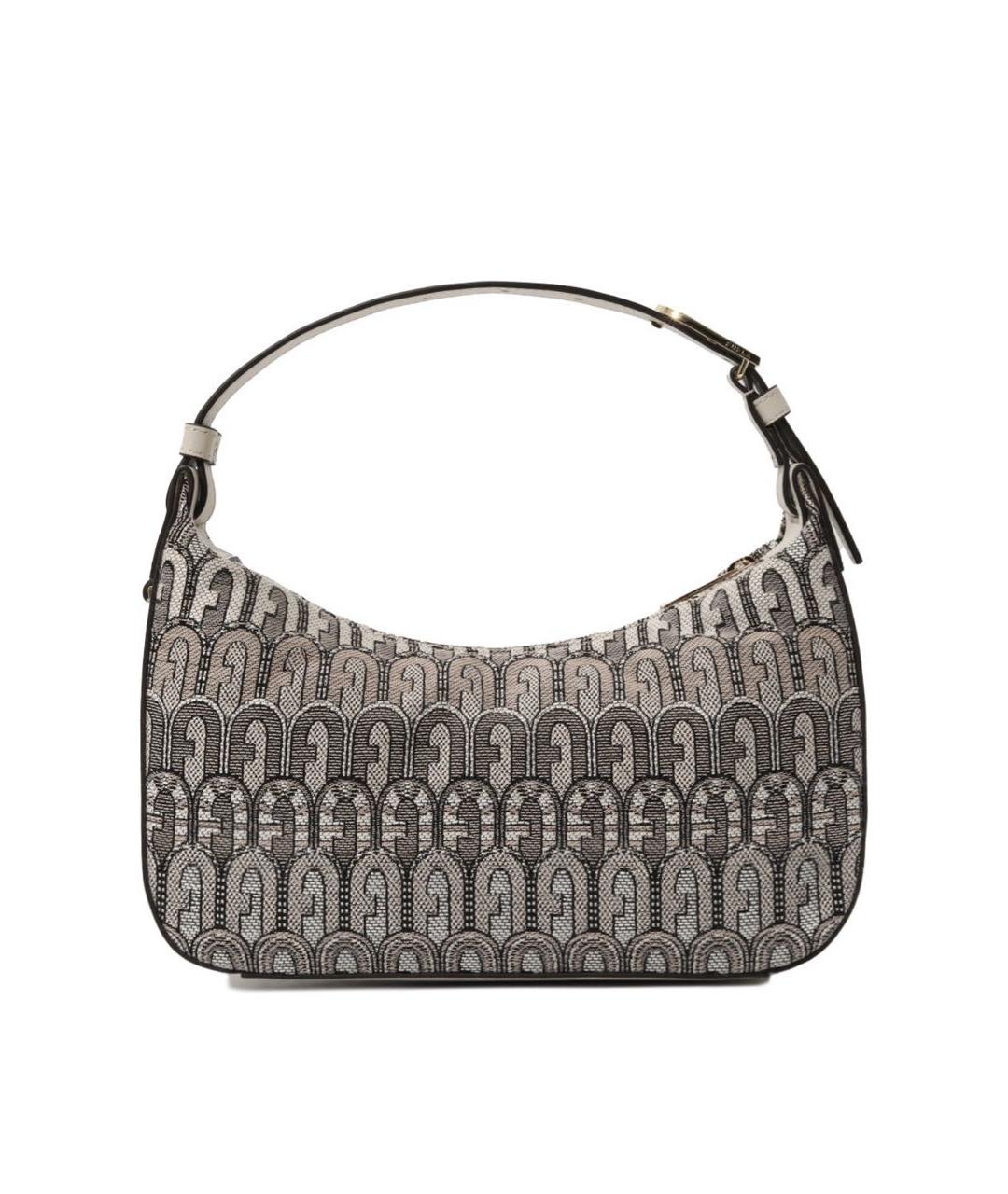 FURLA Бежевая хлопковая сумка с короткими ручками, фото 3