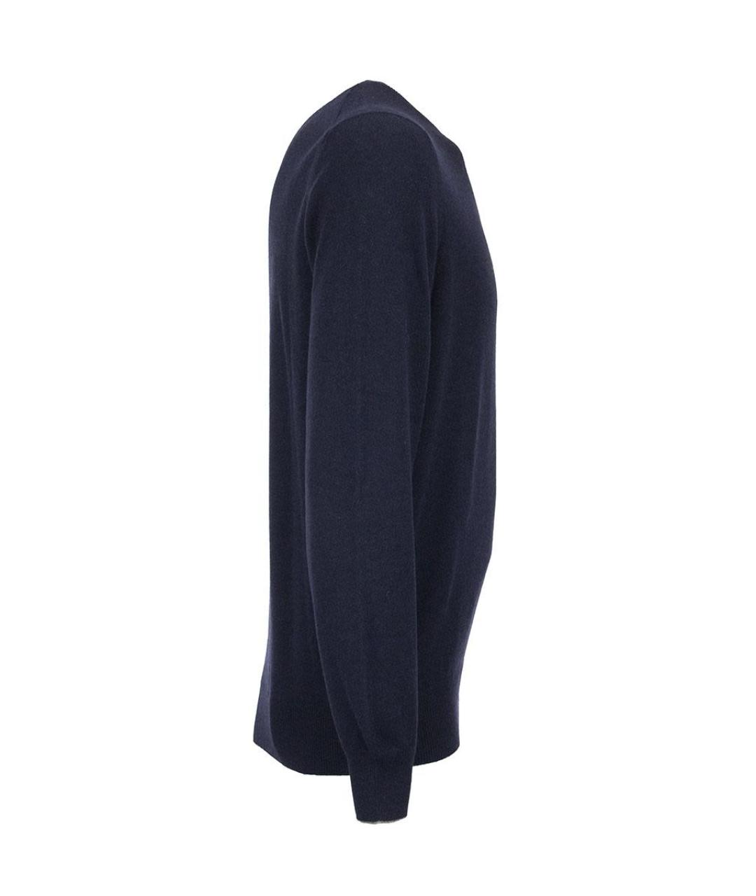 BRUNELLO CUCINELLI Темно-синий кашемировый джемпер / свитер, фото 3