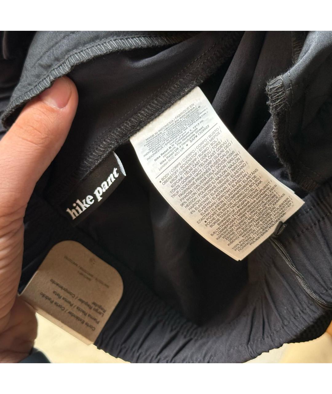 NIKE ACG Черные полиэстеровые повседневные брюки, фото 8