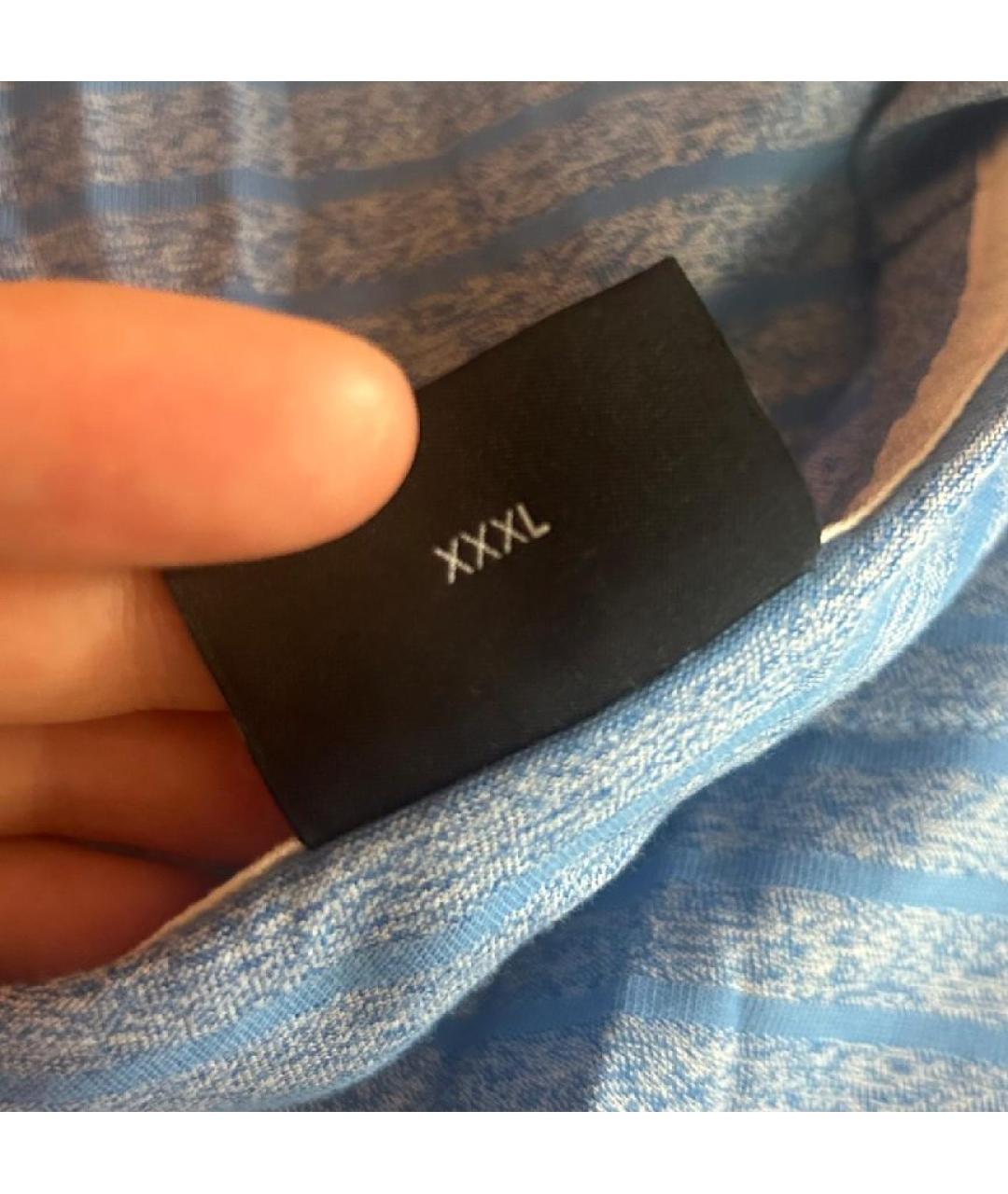 HUGO BOSS Синяя хлопковая футболка, фото 3