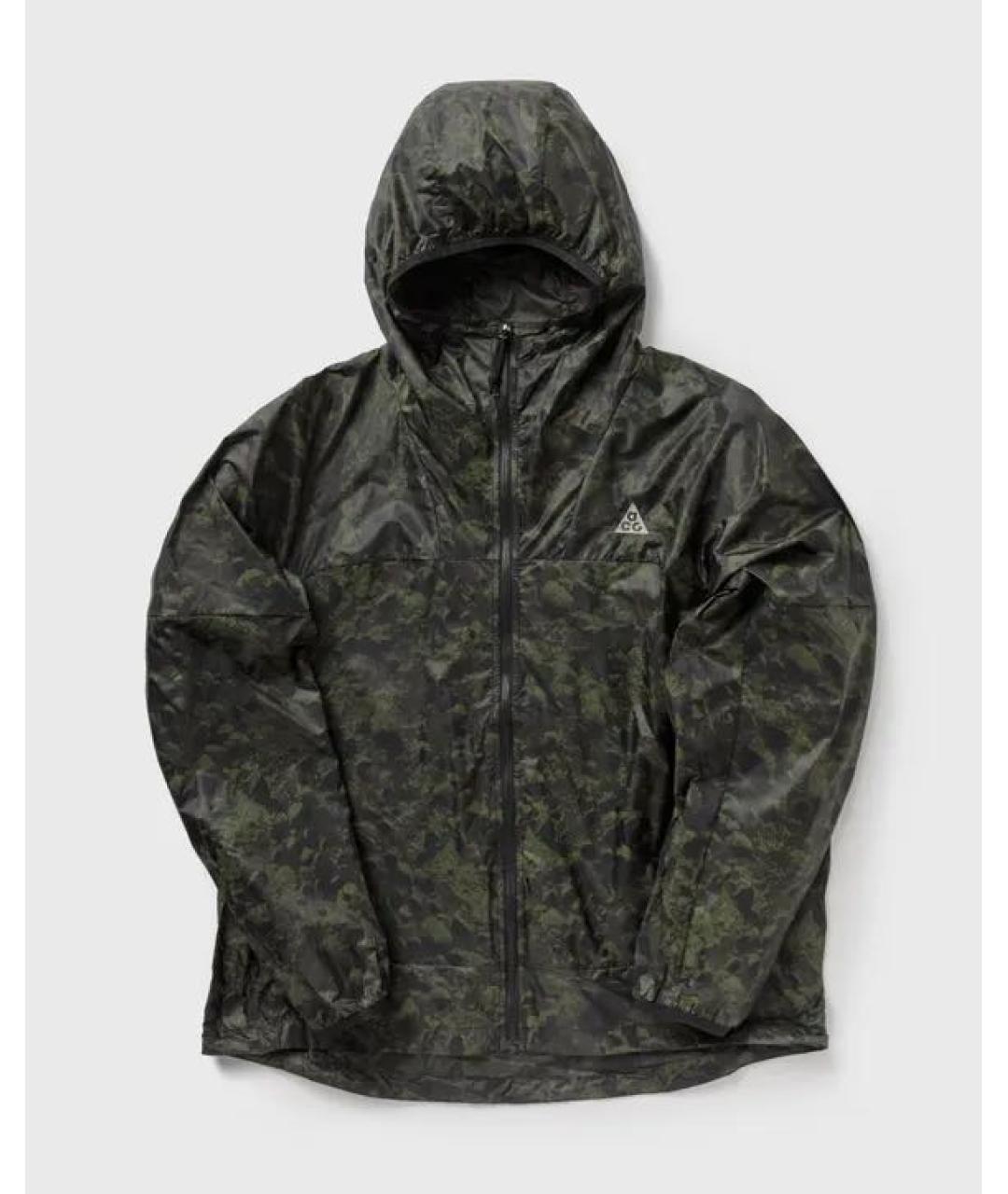 NIKE ACG Зеленая полиэстеровая куртка, фото 9