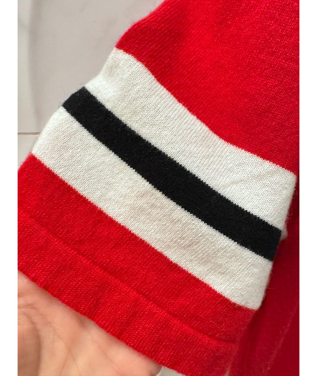 CHANEL Красная кашемировая футболка, фото 7