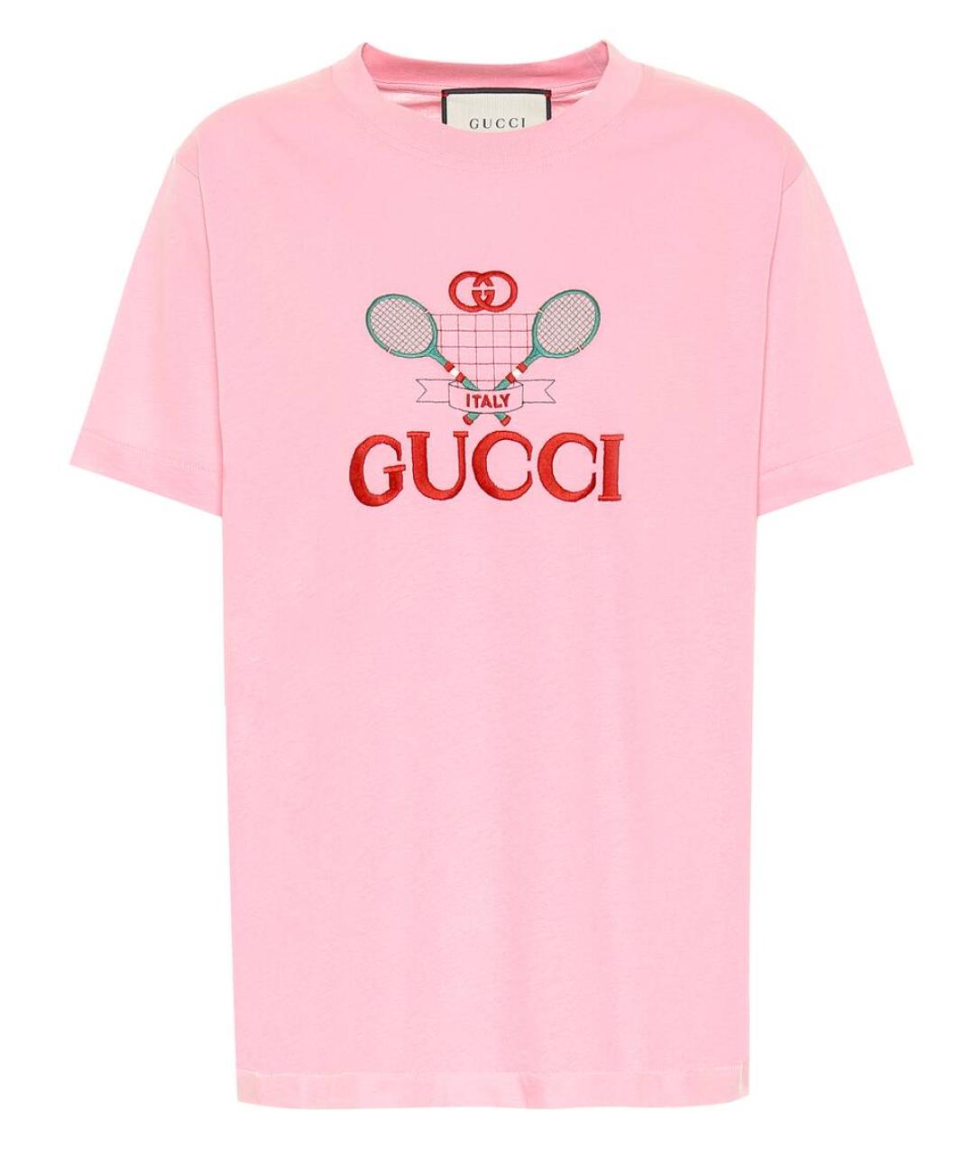 GUCCI Розовая футболка, фото 1