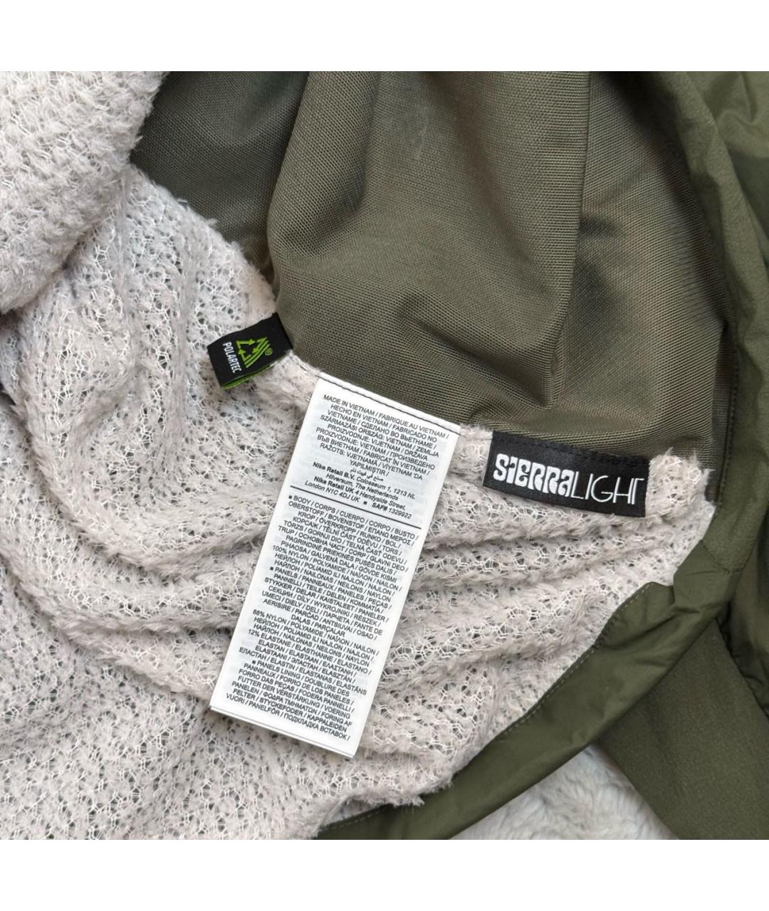 NIKE ACG Зеленая полиэстеровая куртка, фото 7
