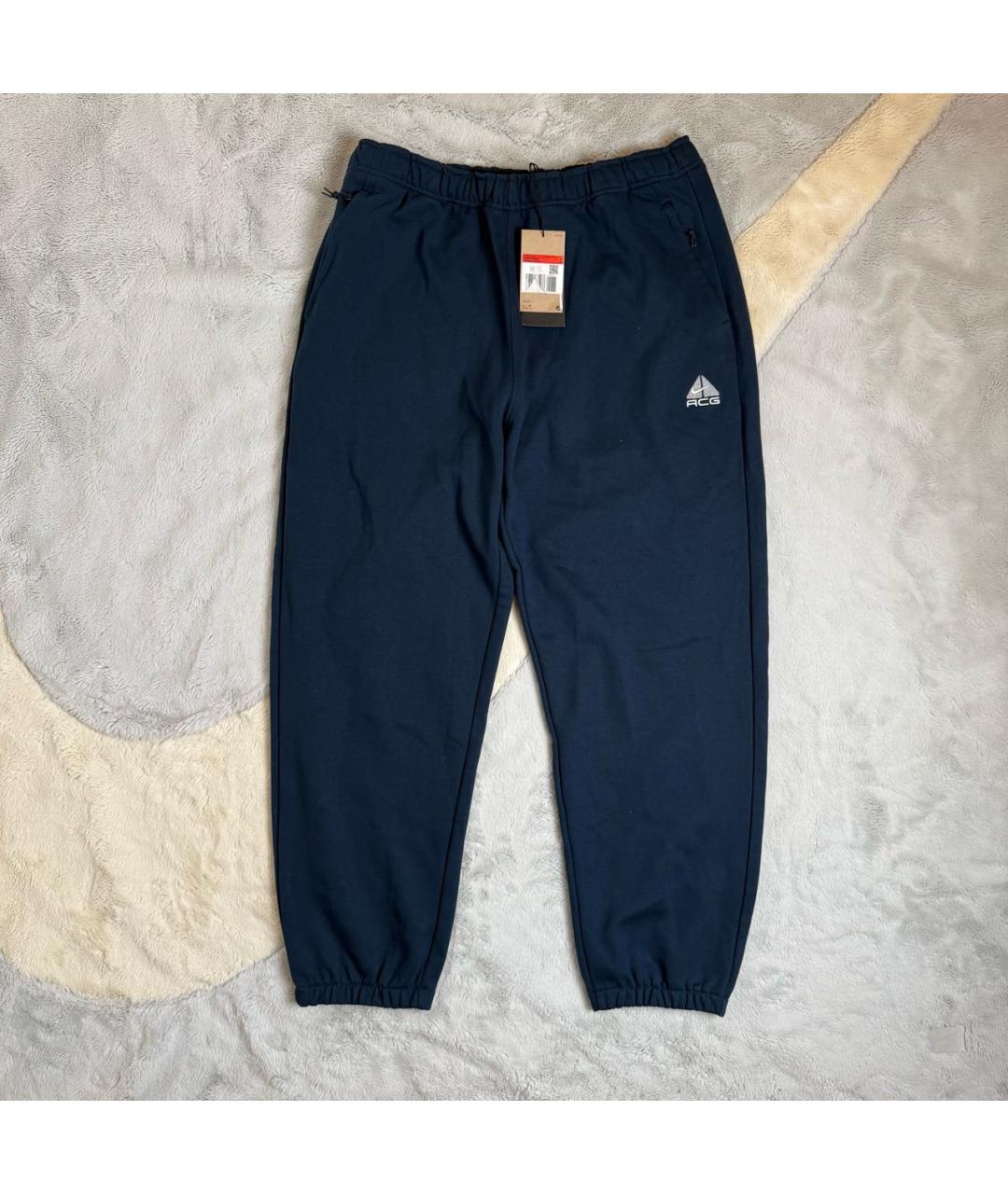 NIKE ACG Темно-синие хлопковые повседневные брюки, фото 2