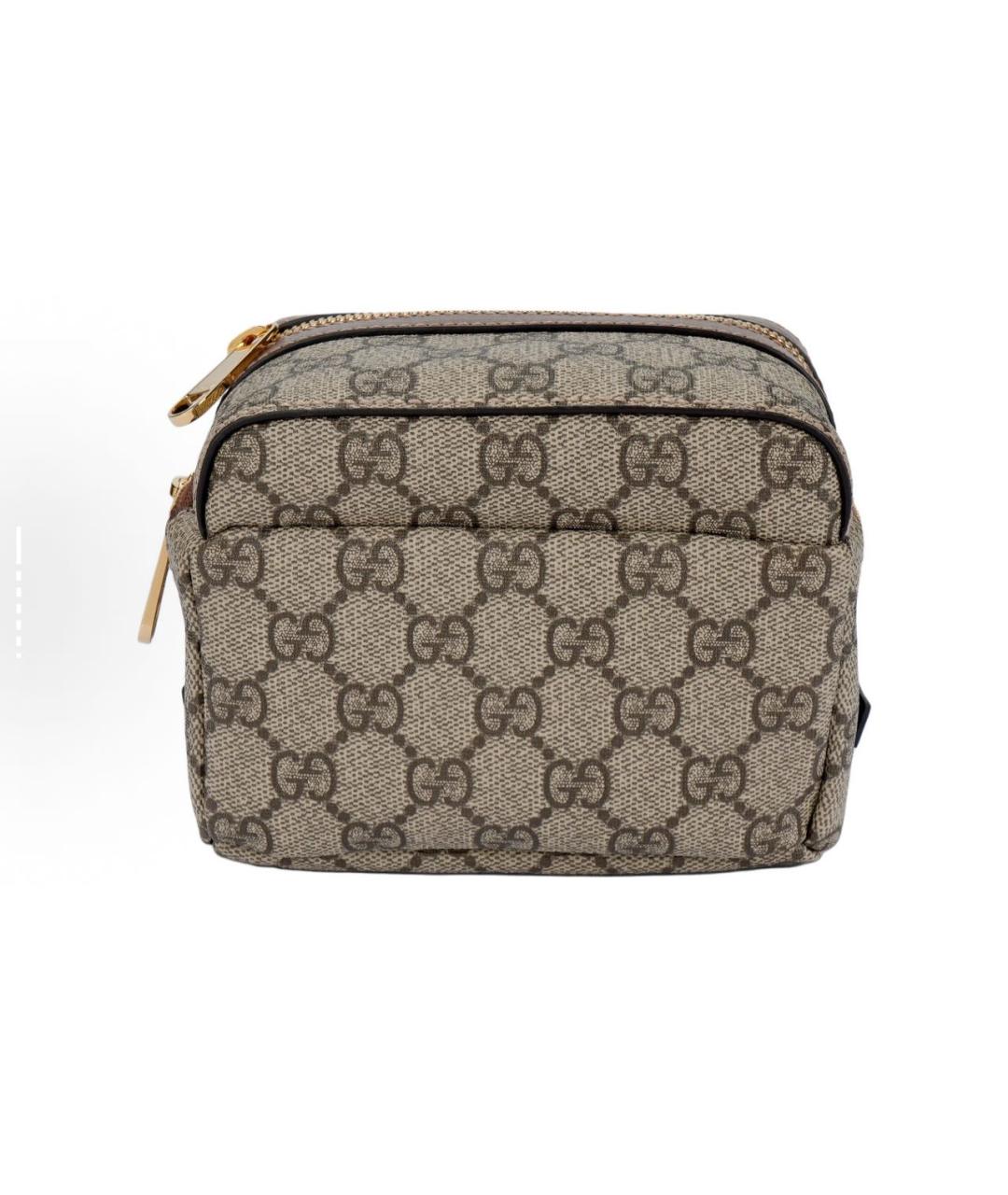 GUCCI Коричневый кожаный рюкзак, фото 4
