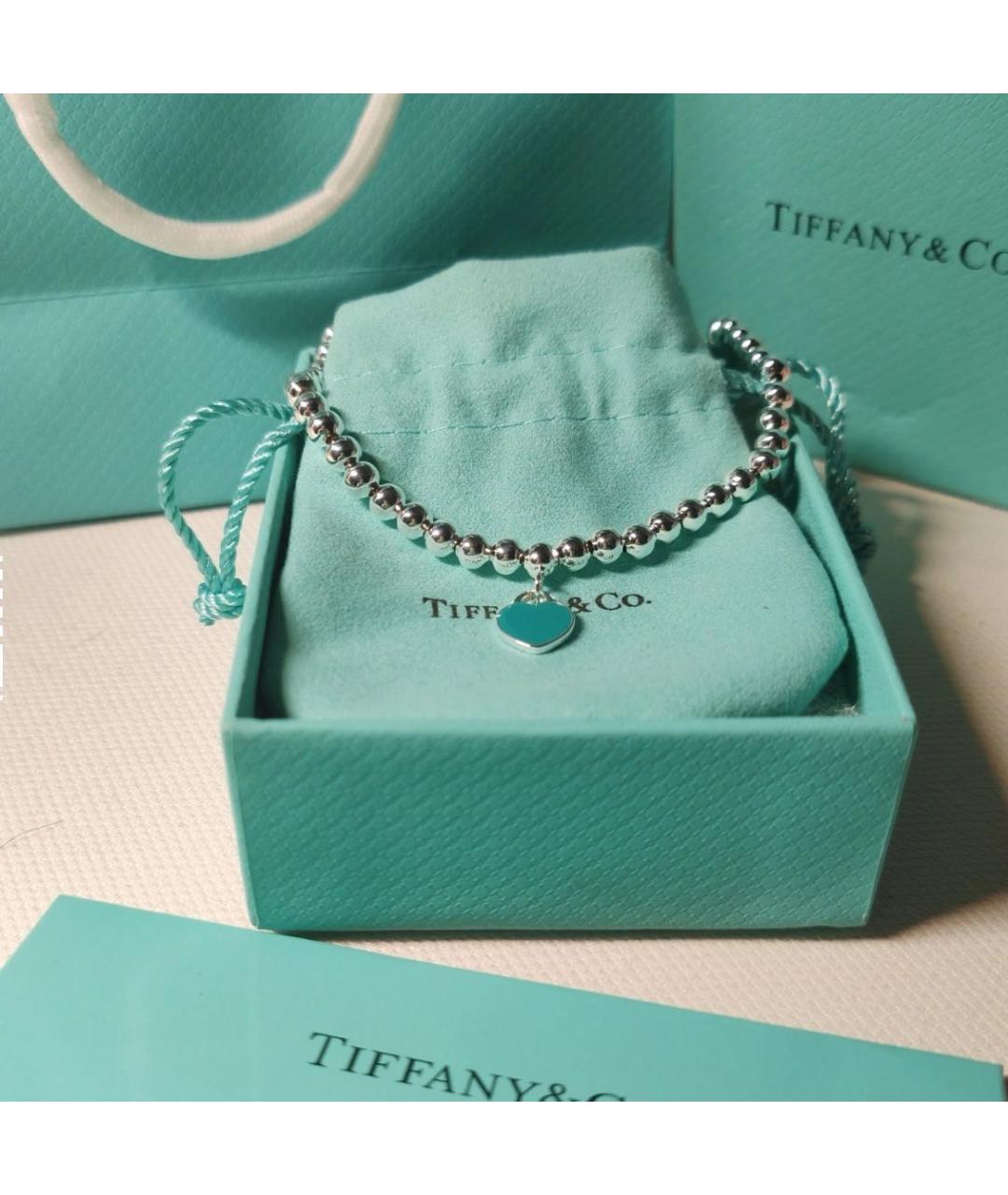 TIFFANY&CO Серебрянный серебряный браслет, фото 4