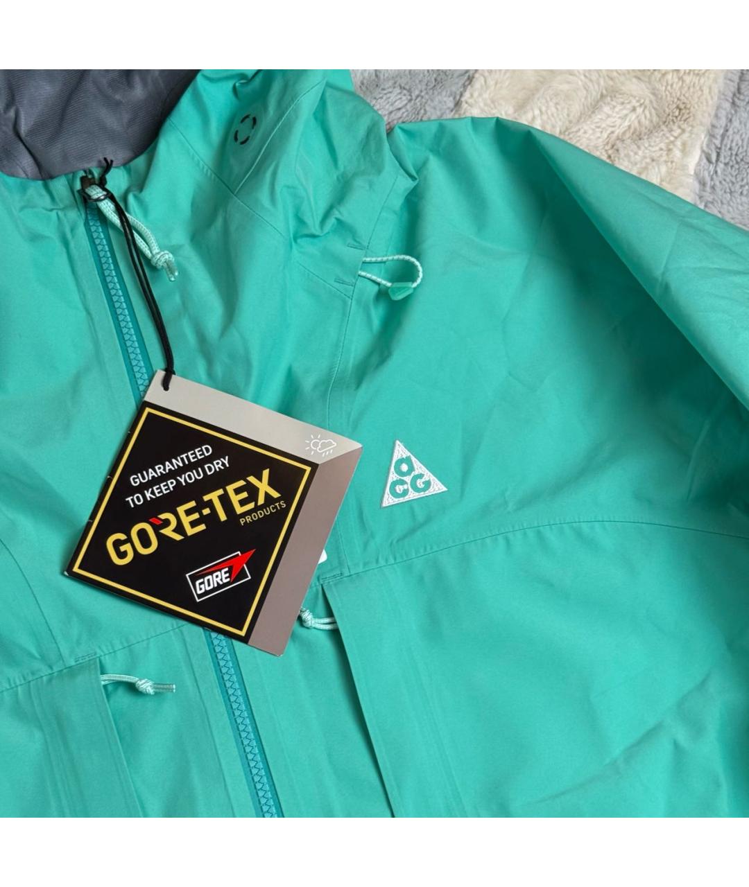 NIKE ACG Бирюзовая полиэстеровая куртка, фото 5