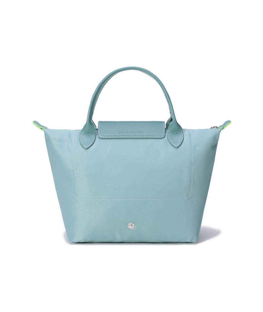 LONGCHAMP Голубая тканевая сумка с короткими ручками, фото 3