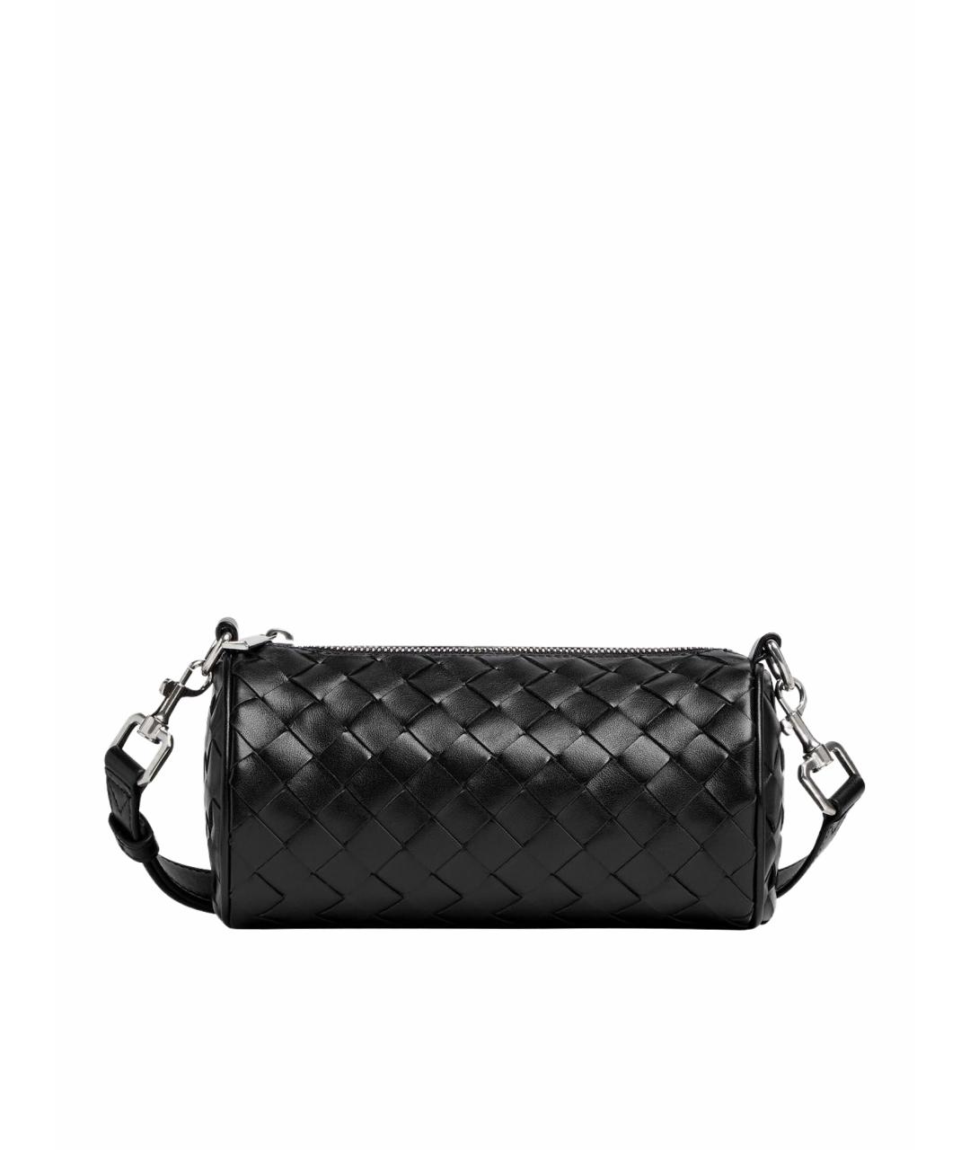 BOTTEGA VENETA Черная кожаная сумка на плечо, фото 1