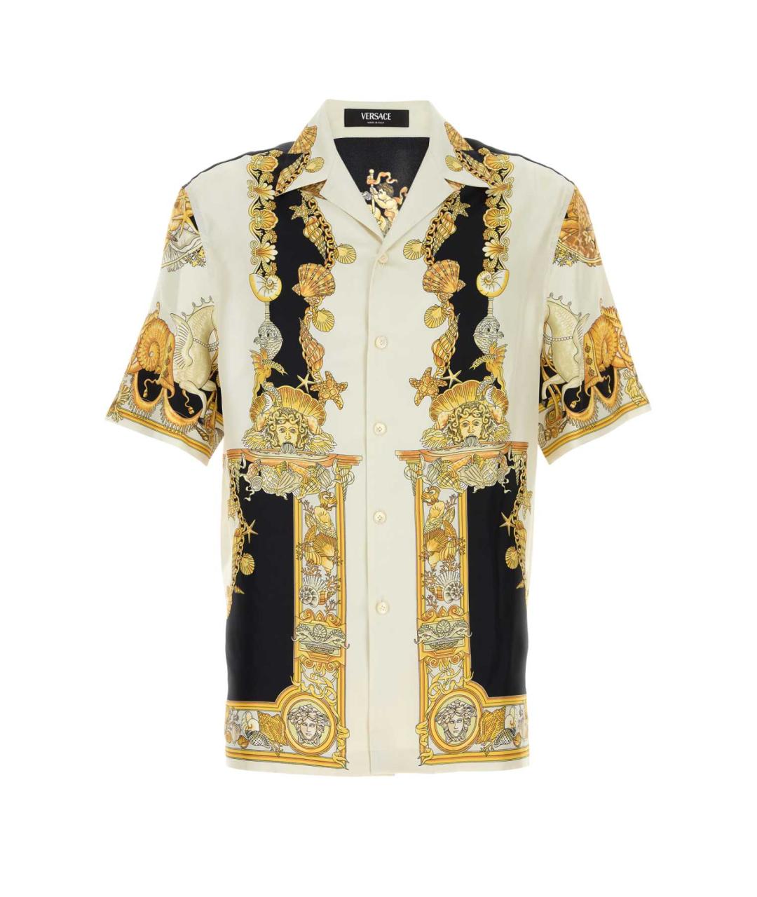 VERSACE Мульти шелковая кэжуал рубашка, фото 1