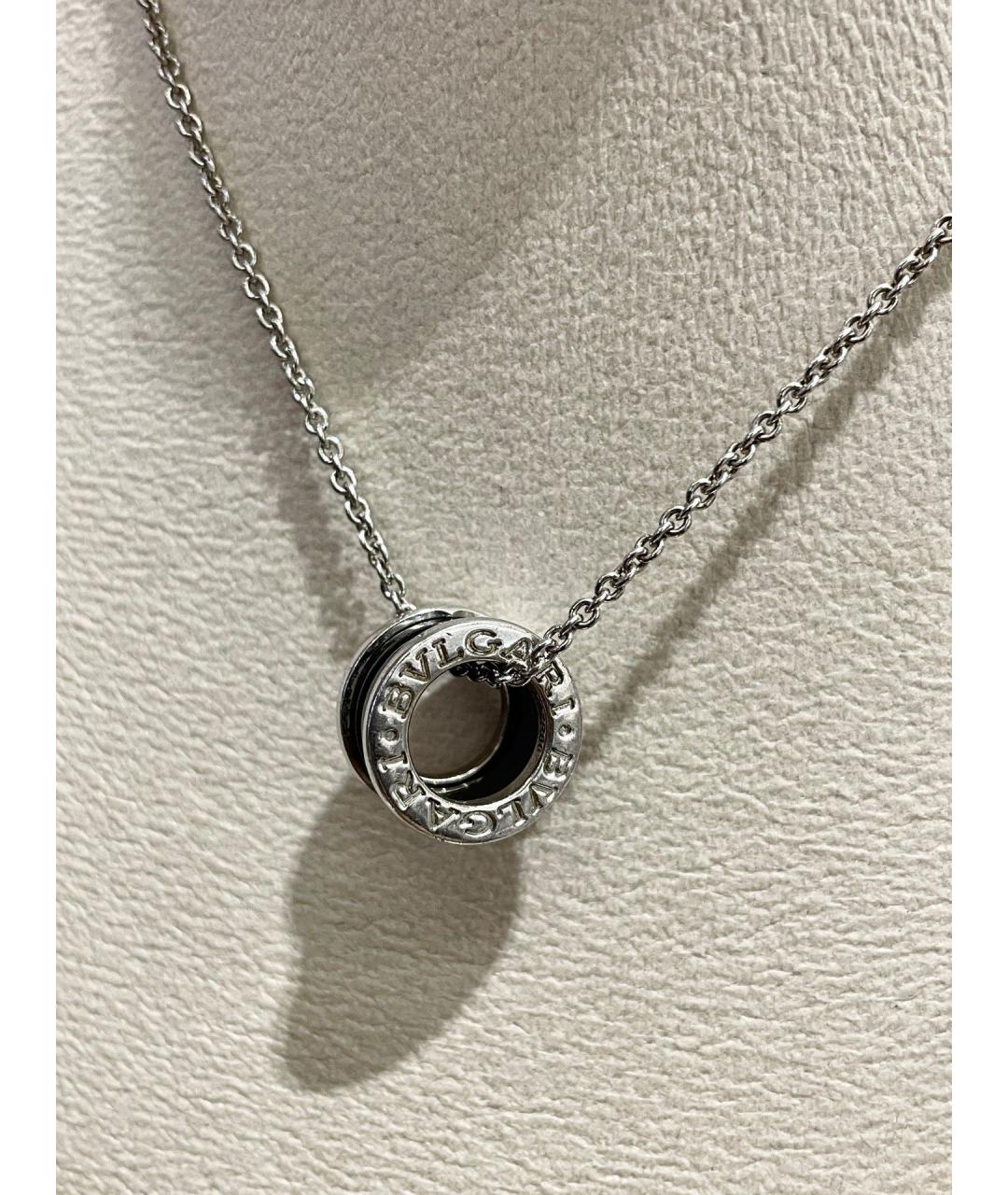 BVLGARI Черное серебряное колье, фото 4