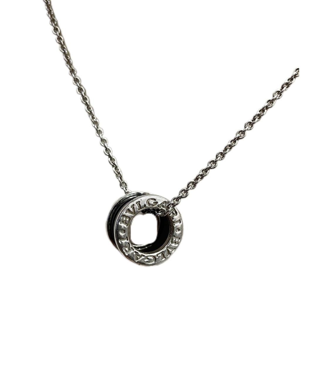 BVLGARI Черное серебряное колье, фото 1