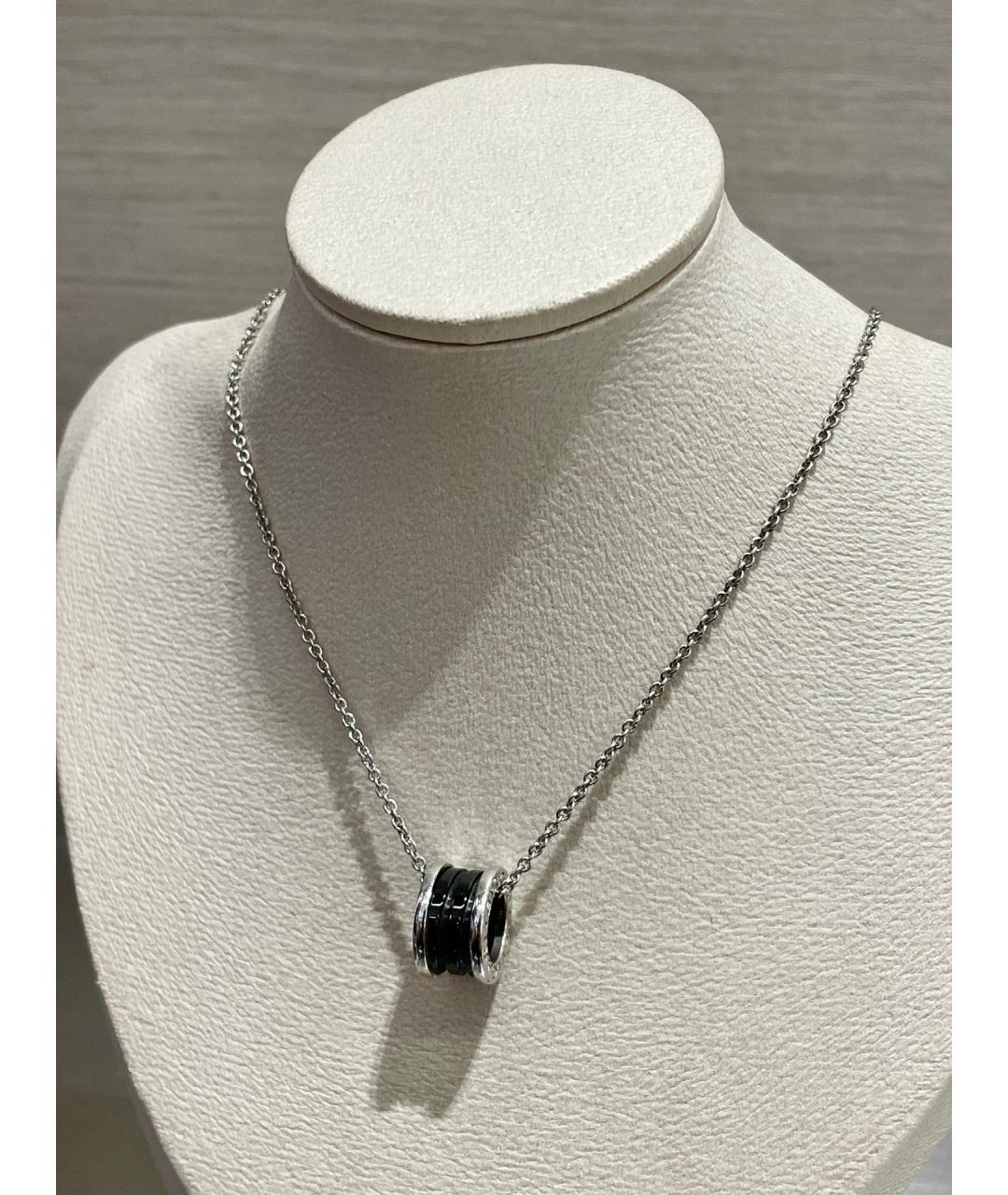 BVLGARI Черное серебряное колье, фото 3