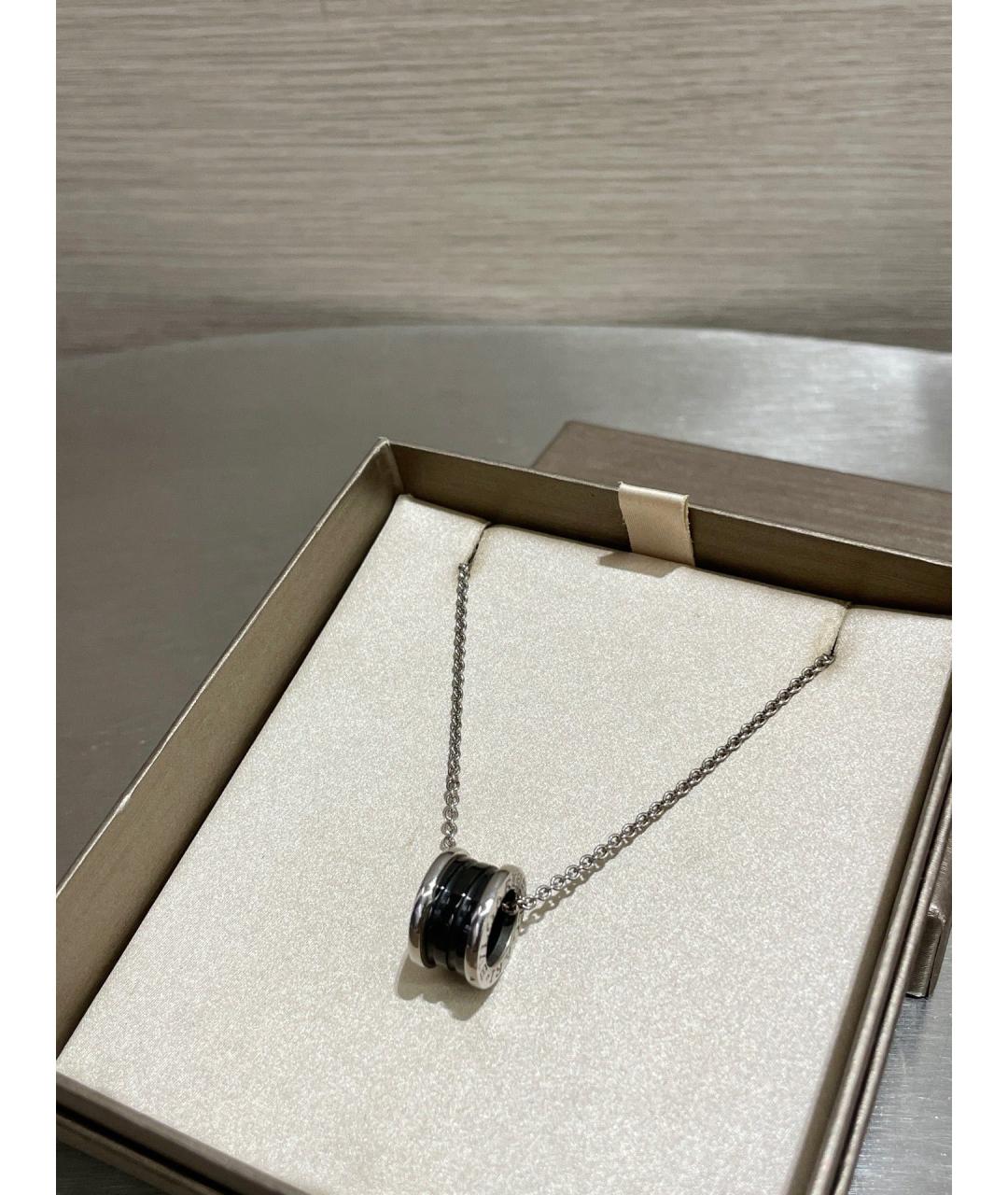 BVLGARI Черное серебряное колье, фото 2