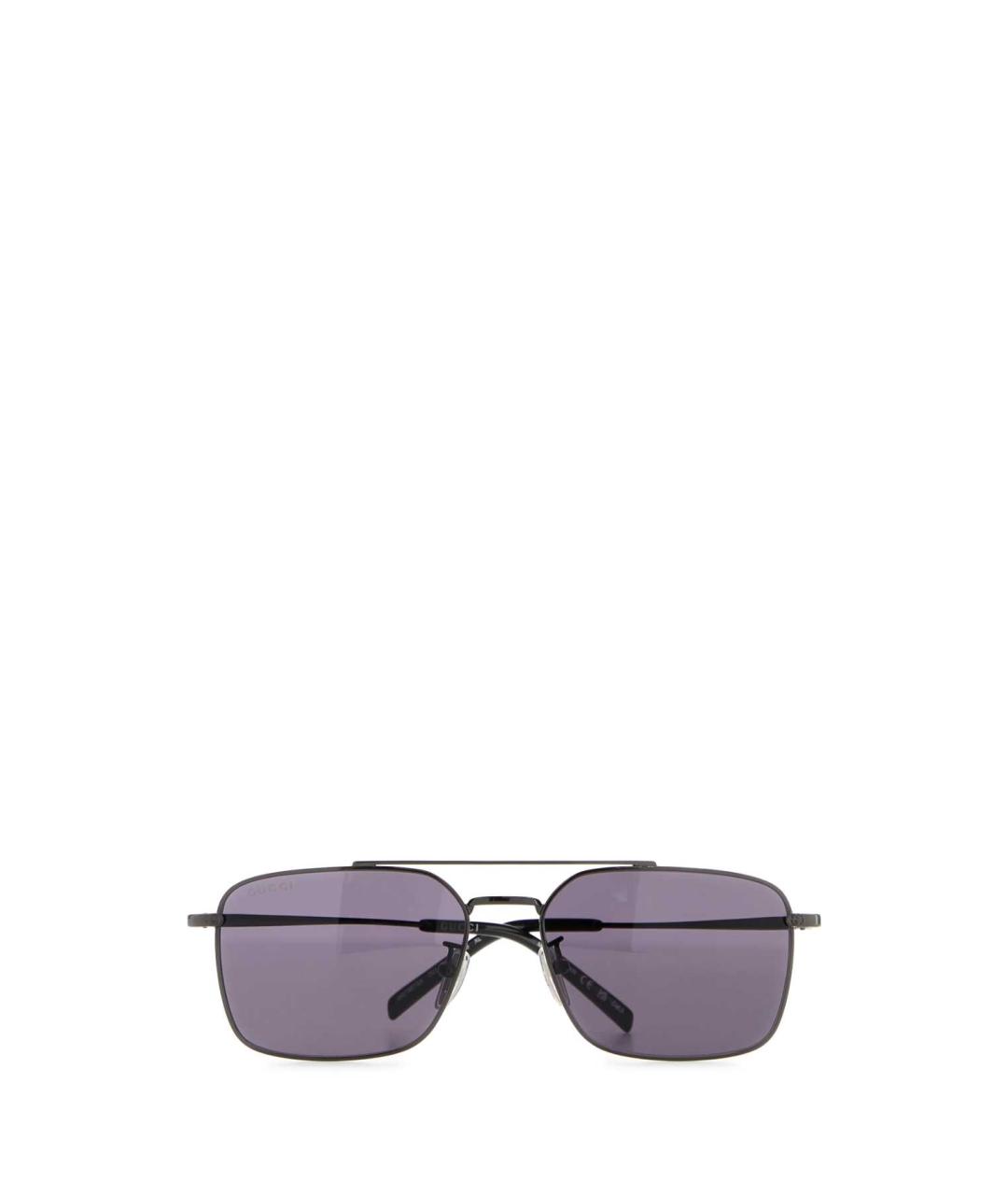 GUCCI Серые металлические солнцезащитные очки, фото 2