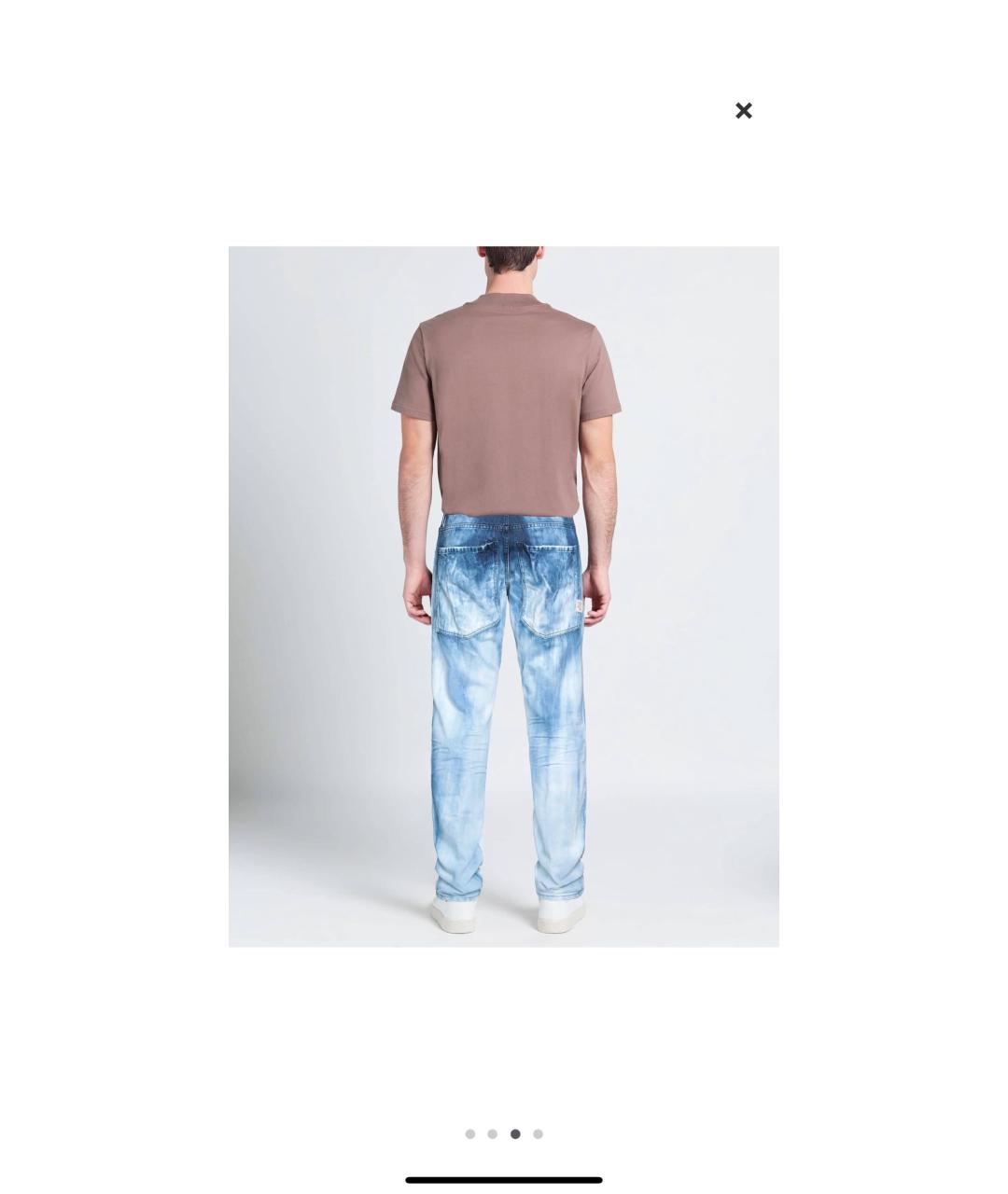 DSQUARED2 Голубые хлопковые джинсы скинни, фото 3