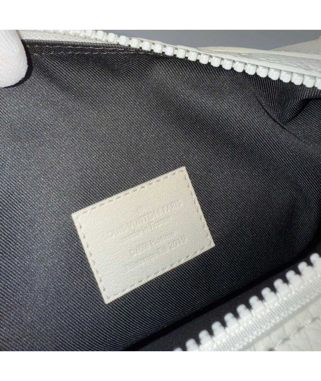 LOUIS VUITTON Белая кожаная сумка через плечо, фото 8